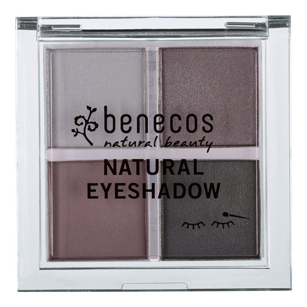 Benecos Lidschatten Natural Quattro Eyeshadow smokey eyes, 8 g