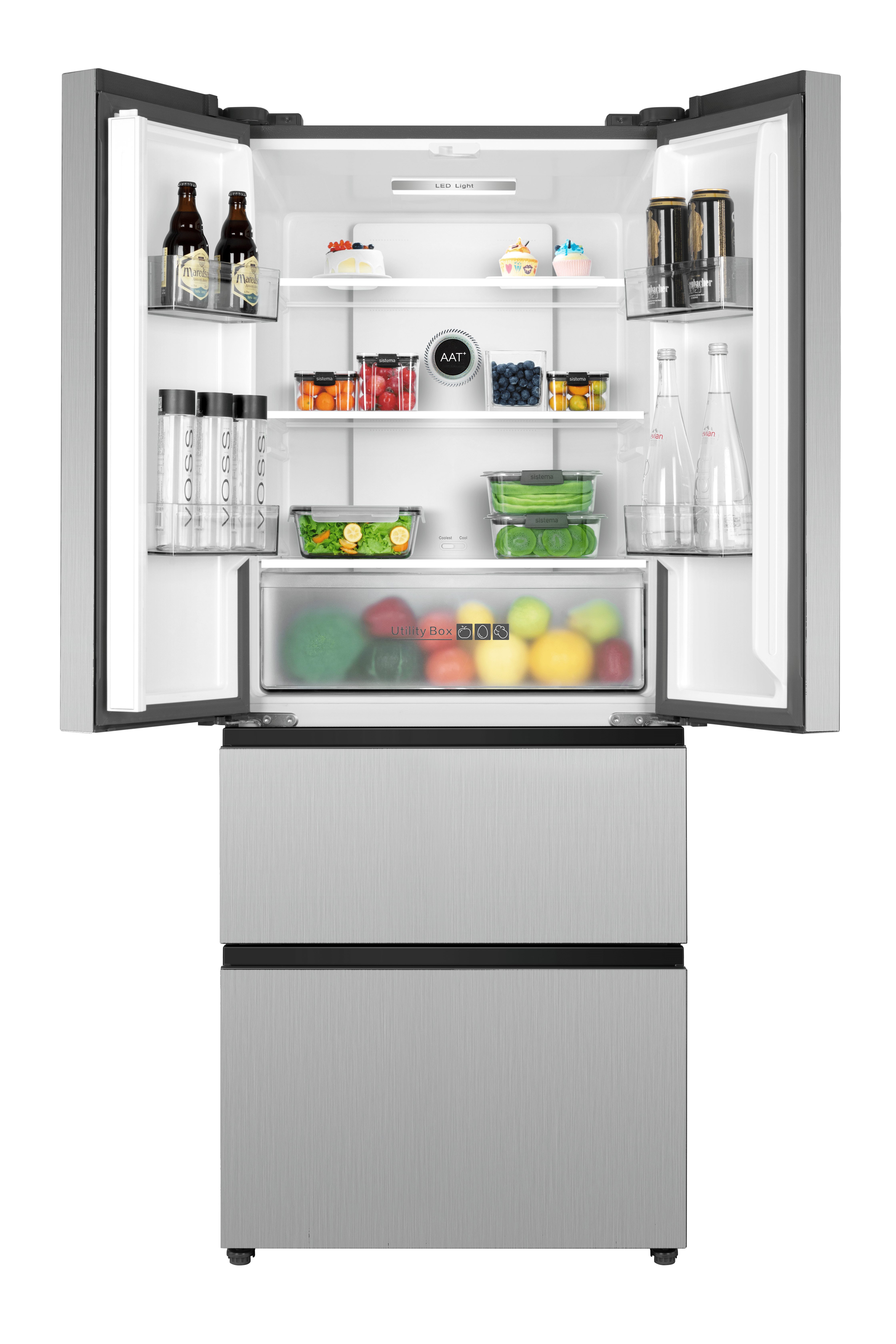 PKM Kühl-/Gefrierkombination FD403ENFDIX, 176.50 cm hoch, 70.30 cm breit