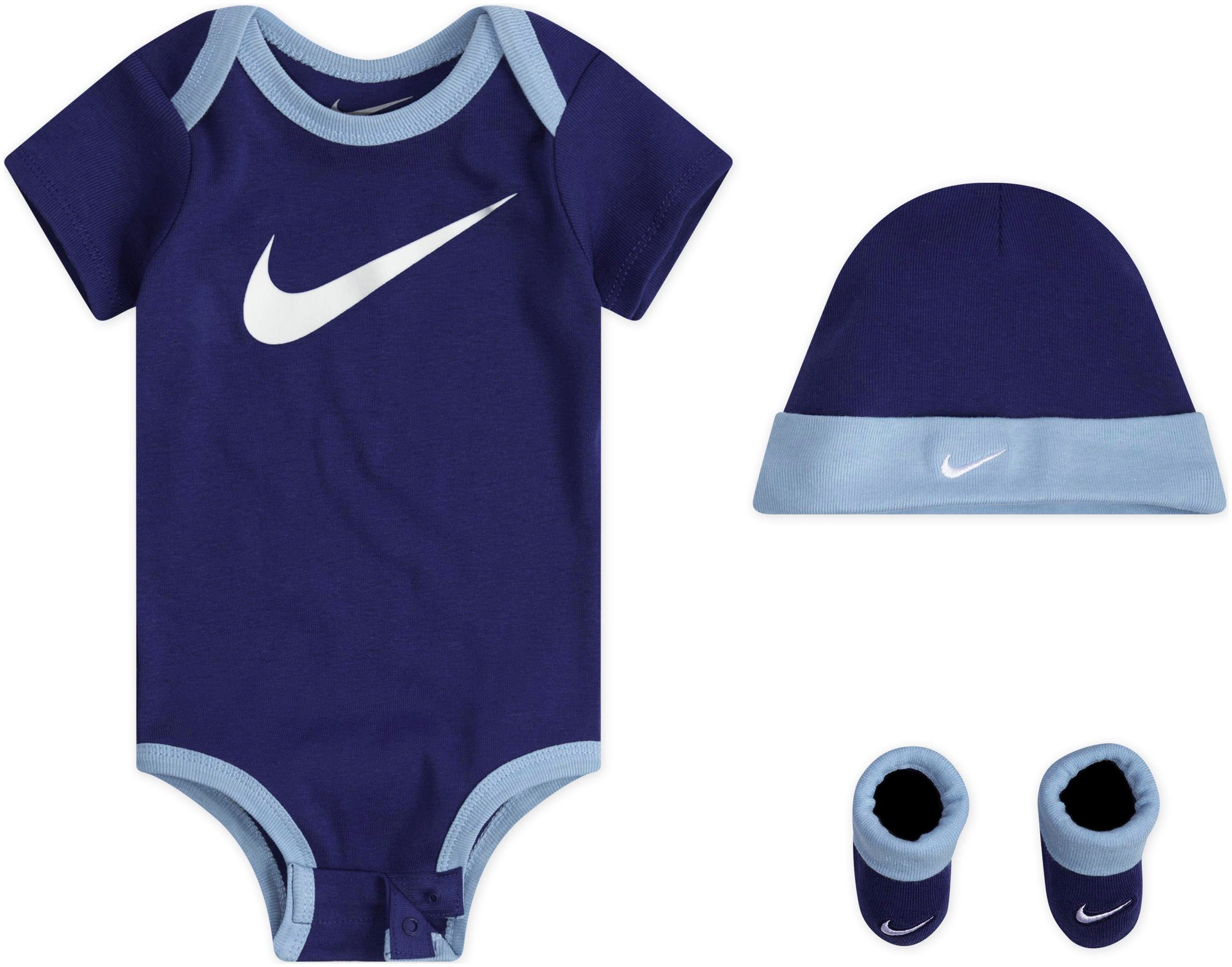 Nike Sportswear Neugeborenen-Geschenkset Erstausstattungspaket (Set, blau 3-tlg)