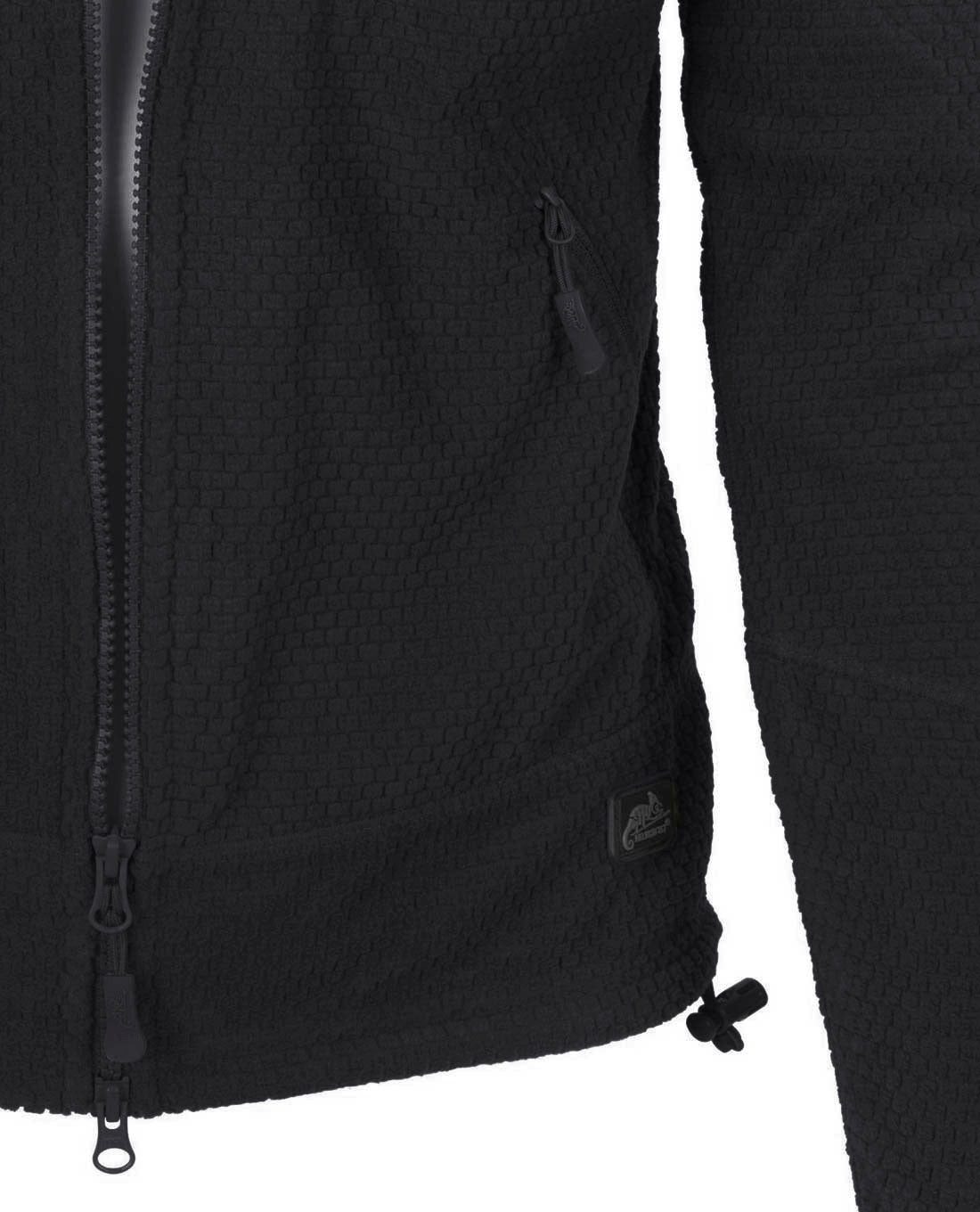 Helikon-Tex Fleecejacke ALPHA Tactical Jacket - Grid Fleece - Black – Bild 4 von 5