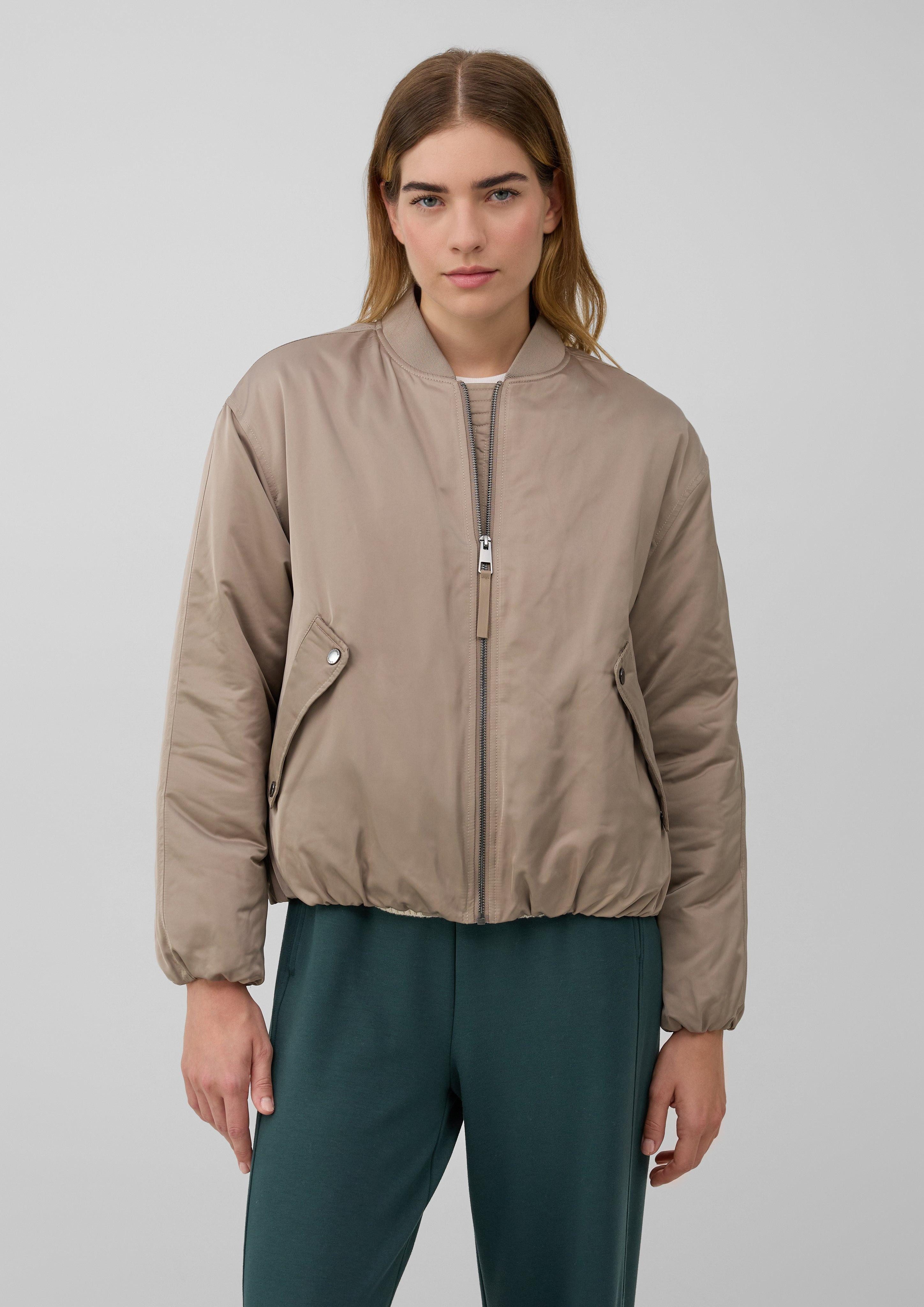 s.Oliver Funktionsjacke Satinierter Blouson mit gerafftem günstig online kaufen