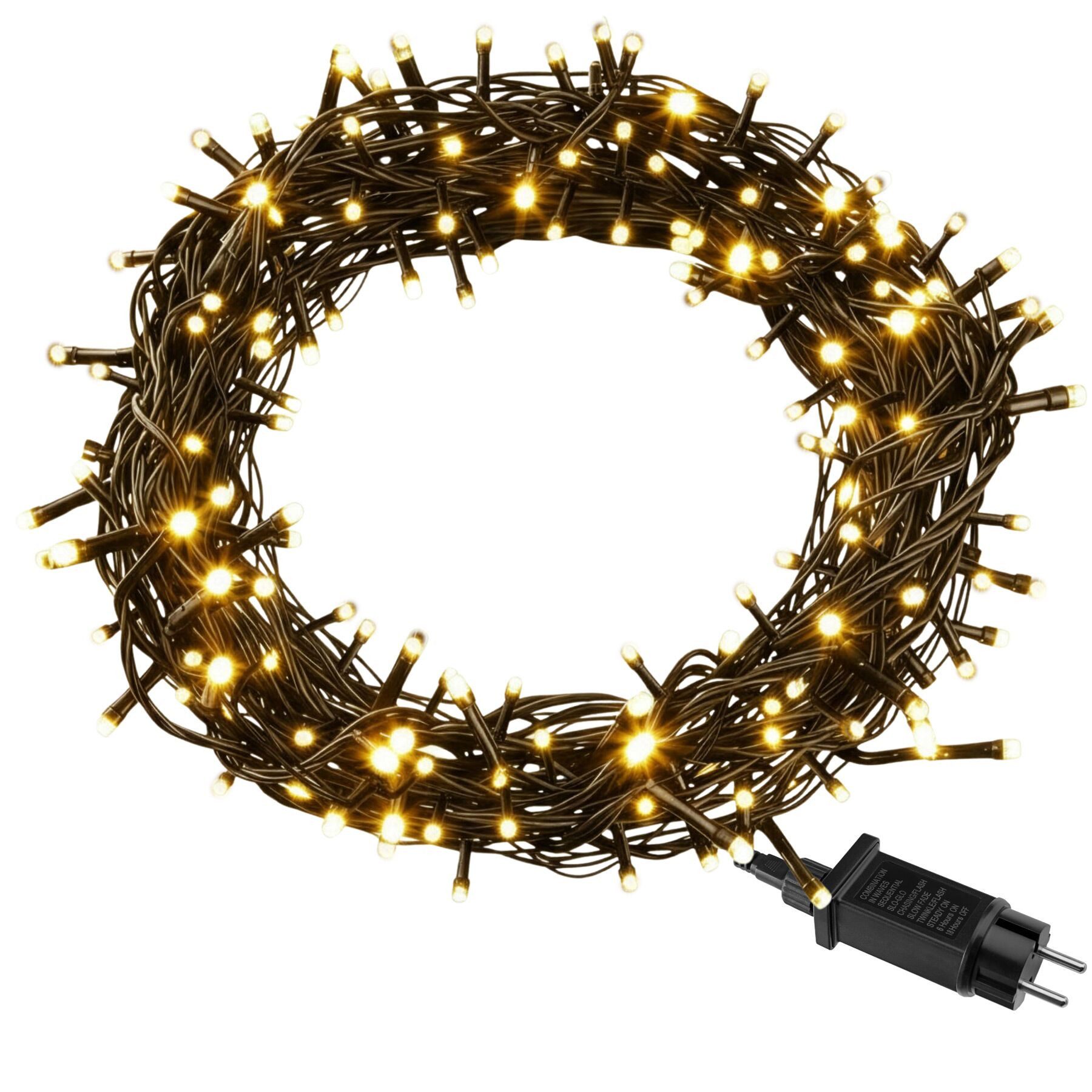 tectake Christbaumkerzen LED-Lichterkette, warmweiß günstig online kaufen