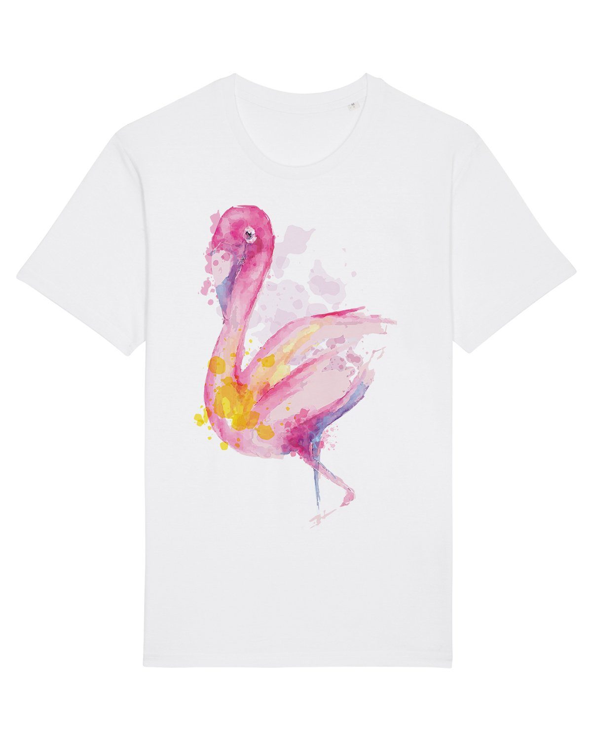 wat? Apparel Print-Shirt Flamingo Watercolor (1-tlg)