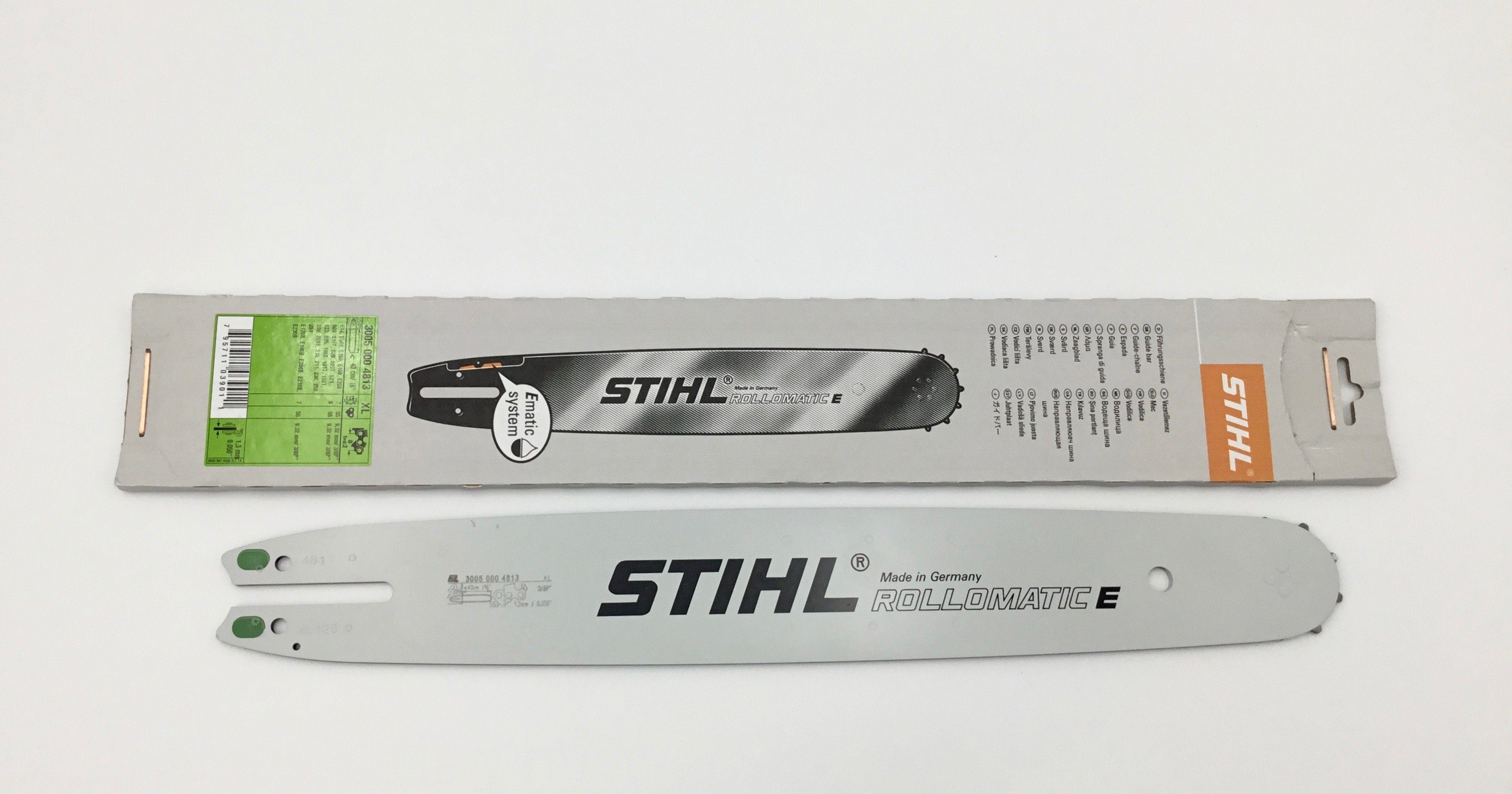 STIHL Führungsschiene Führungsschiene Rollomatic E 40cm / 16" - 3/8"P - 1,3 mm 30050004813, 1,3 mm, (Führungsschiene Rollomatic E 40cm / 16" - 3/8"P - 1,3 mm 30050004813, 1-St., Führungsschiene Rollomatic E 40cm / 16" - 3/8"P - 1,3 mm 30050004813)