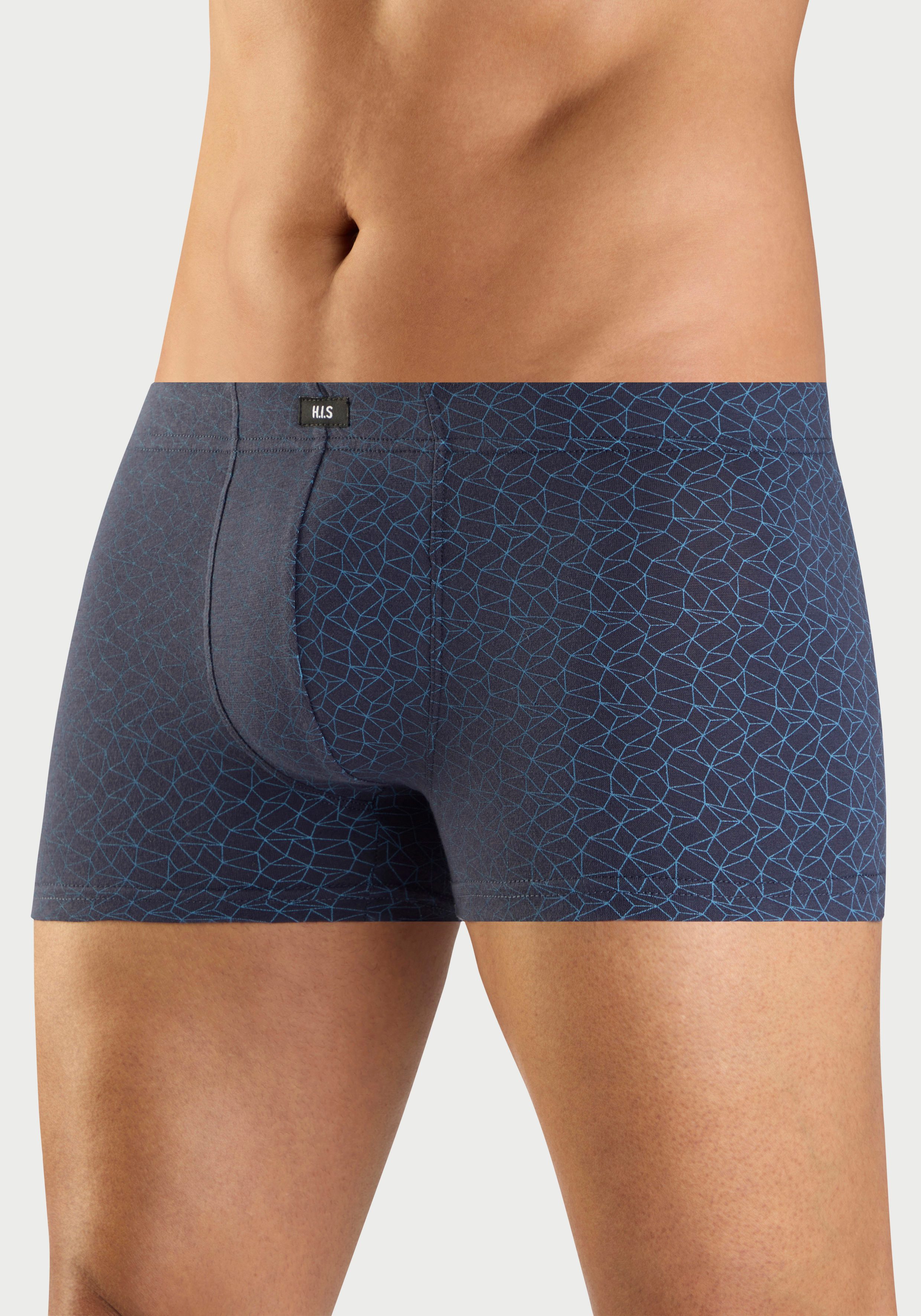 H.I.S Boxer Boxershorts für Herren (Packung, 5-St) in bedruckter Baumwollqualität