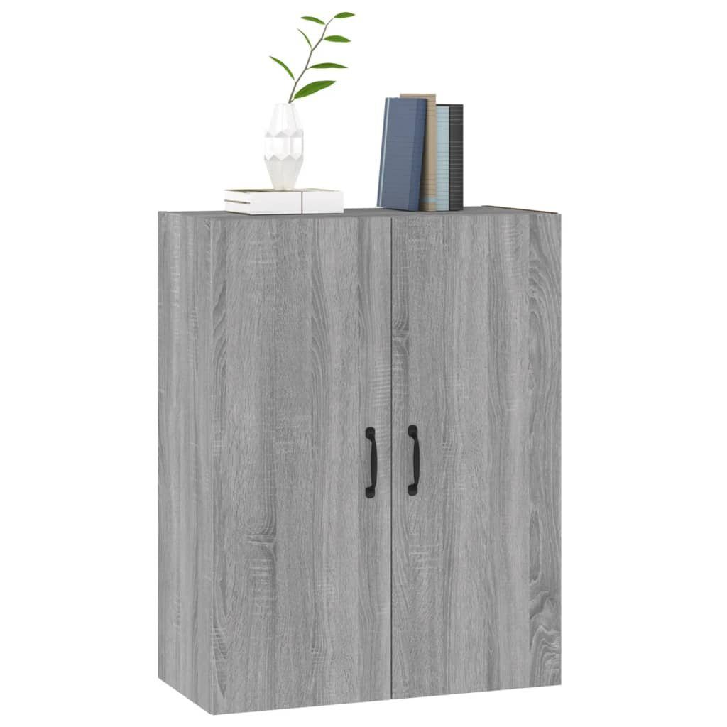 (1-St) Fächerschrank Sonoma vidaXL Grau Sonoma-Eiche Holzwerkstoff cm Hängeschrank 69,5x34x90