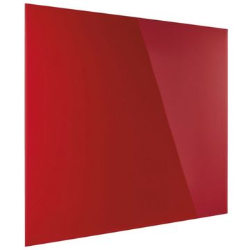 magnetoplan® Anzeigetafel Design Glas-Magnettafel - 60x40cm - magnetisch/beschreibbar - Rot (1-St)