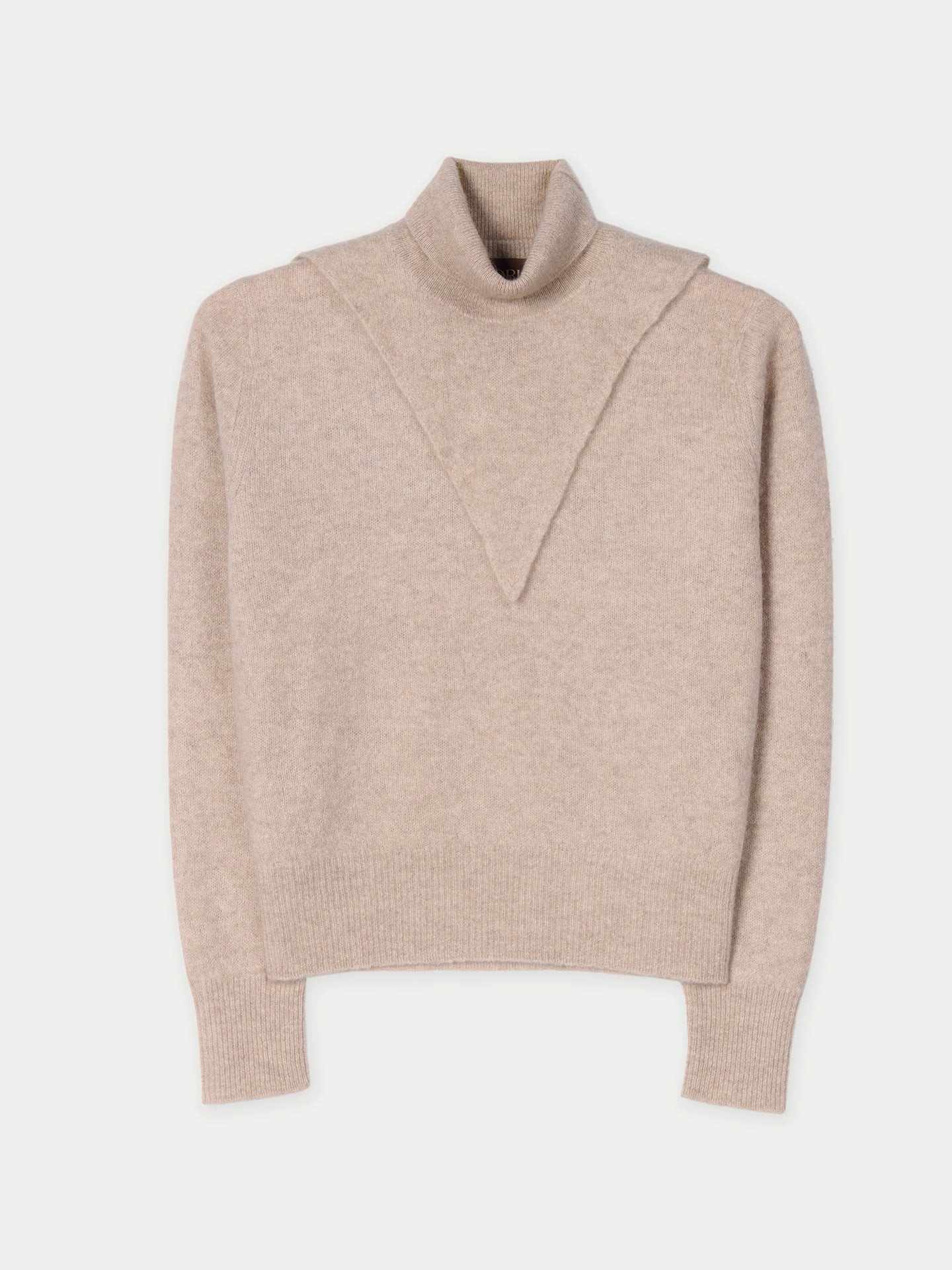 Rollkragenpullover Kaschmir-Pullover mit Doppellkragen