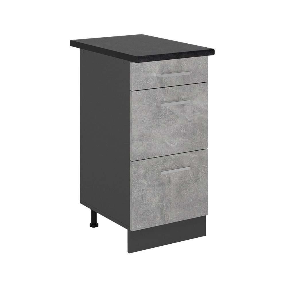 Vicco Unterschrank R-Line, Beton/Anthrazit, 40 cm günstig online kaufen