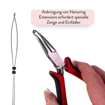 hair2heart Echthaar-Extension Starter Set für Nanoring Extensions Blond