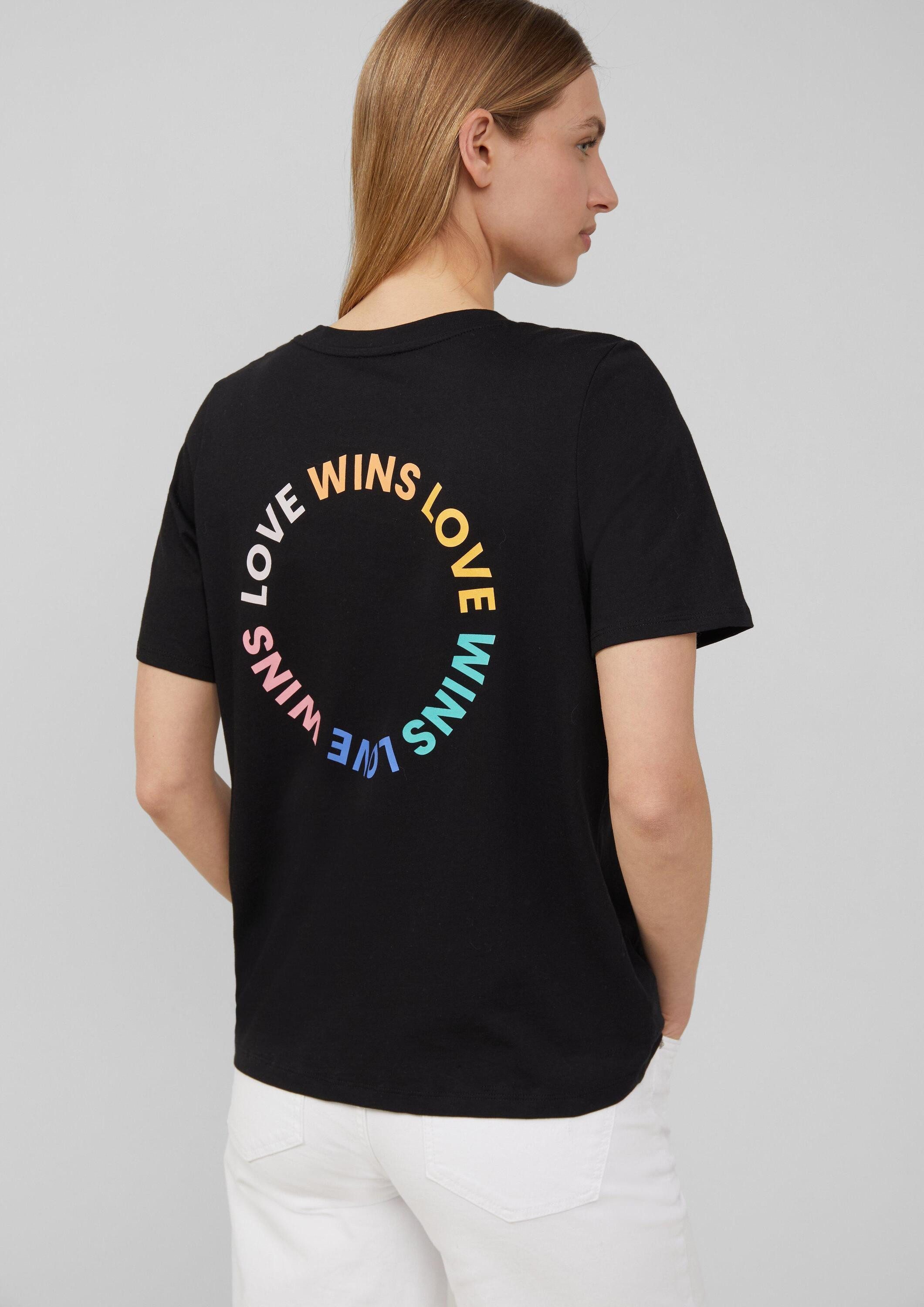 s.Oliver Kurzarmshirt T-Shirt T-Shirt mit Pride-Motiv günstig online kaufen