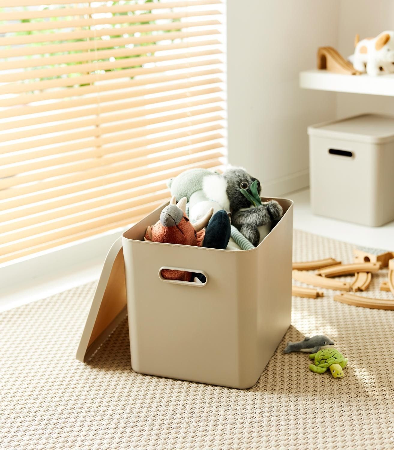 ROTHO Aufbewahrungsbox ALBULA, 27 Liter, Braun, günstig online kaufen