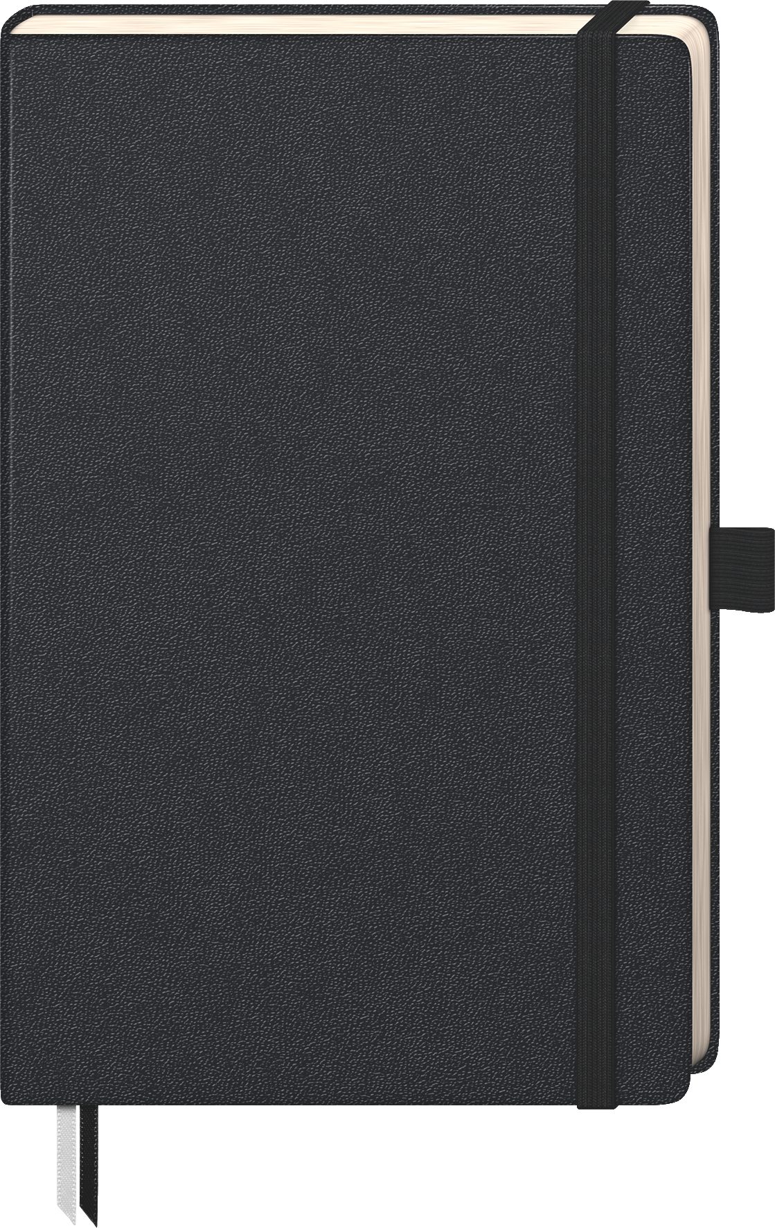 BRUNNEN Formularblock KOMPAGNON ca. DIN A5 punktraster schwarz Hardcover 192 davon 16 zum He
