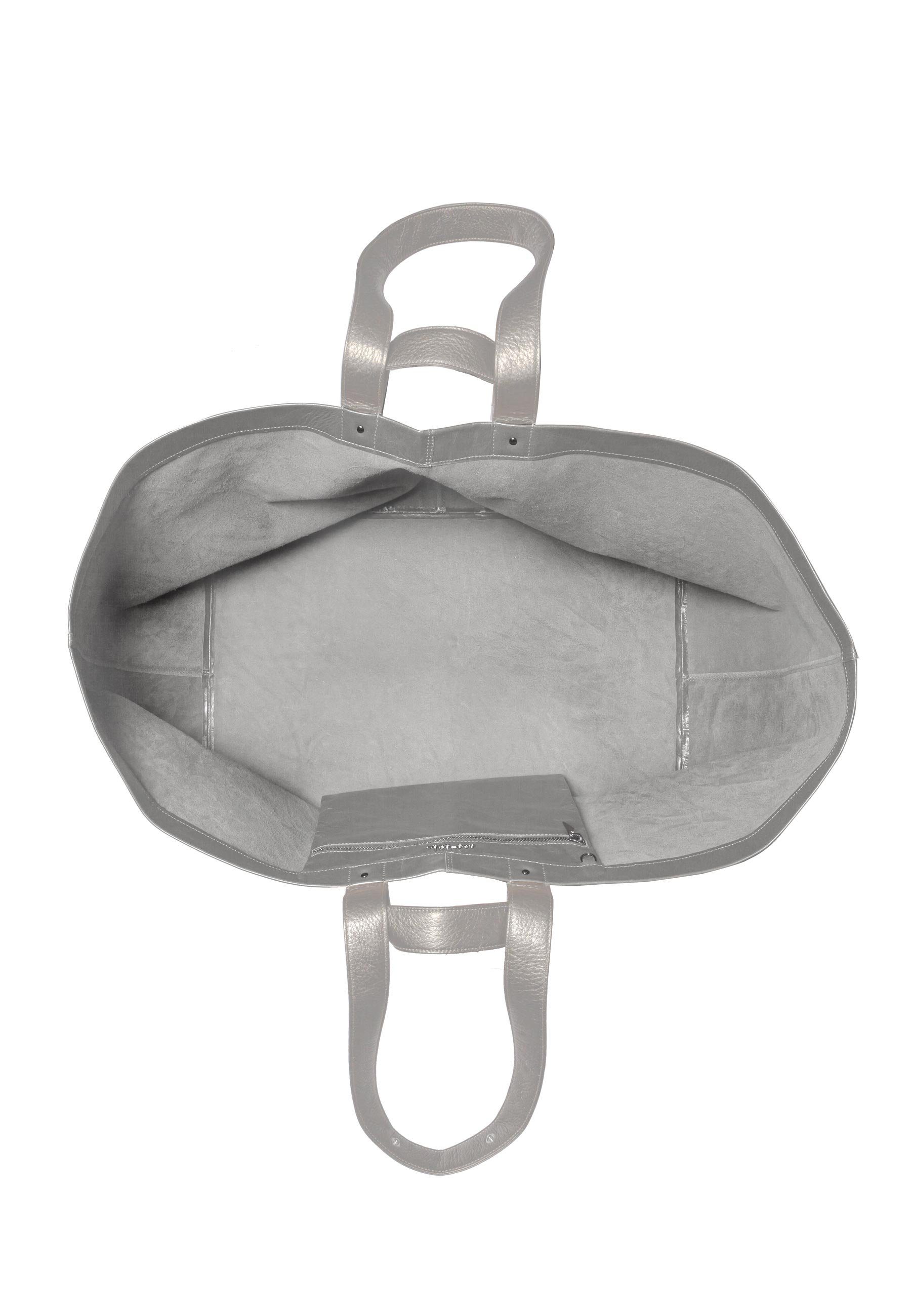 GRETCHEN Henkeltasche All in Shopper, aus glanzgestoßenem Kalbsleder