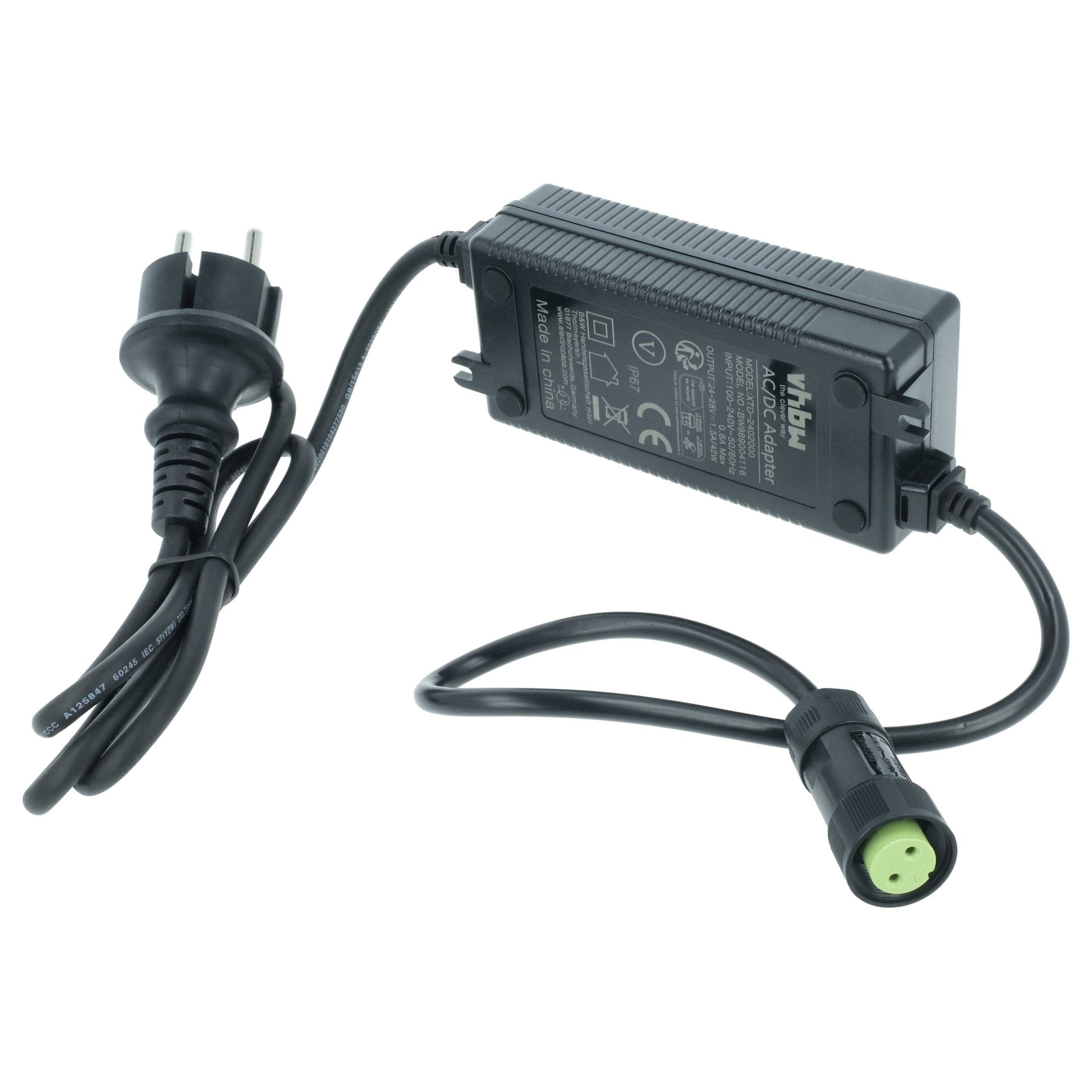 vhbw passend für Worx Landroid WG795E.1, WG793E.1, WG793E, WG791E.1, Universal-Ladegerät