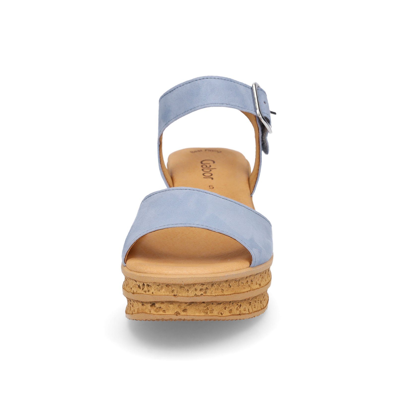 blau jeans Gabor Plateau Gabor Sandalette Damen Sandale