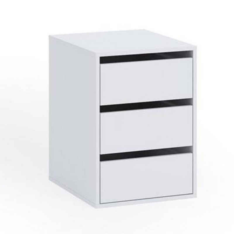 Beautysofa Container Bono (44 x 61,5 x 50 cm (B x H x T) 4 Schubladen, im Loft Stil