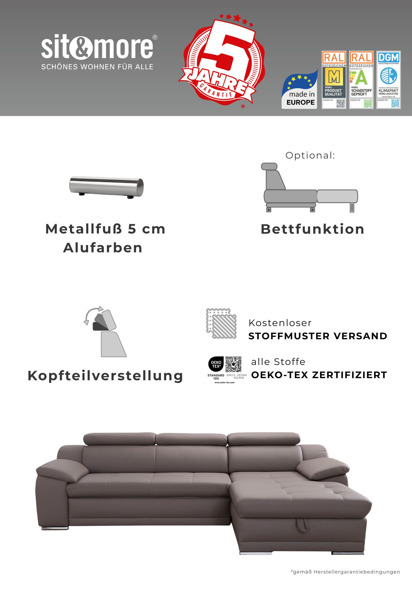 sit&more Polsterhocker Andiamo