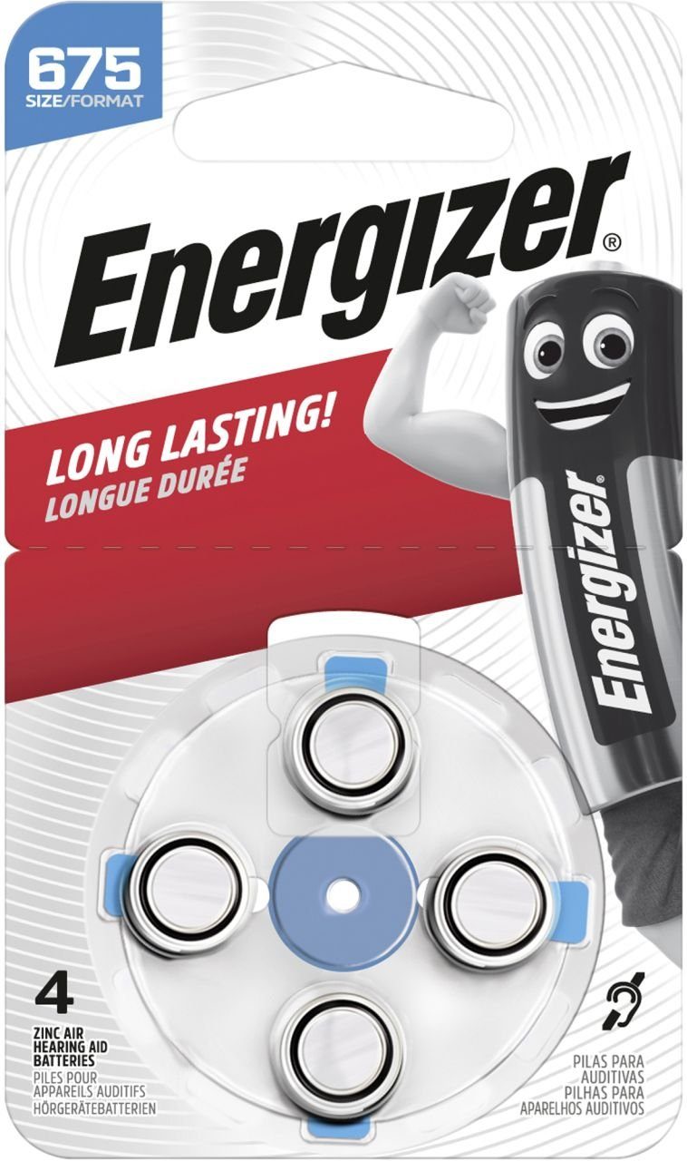 Hörgeräte Energizer Batterie 675 Pack 4er Energizer Batterie
