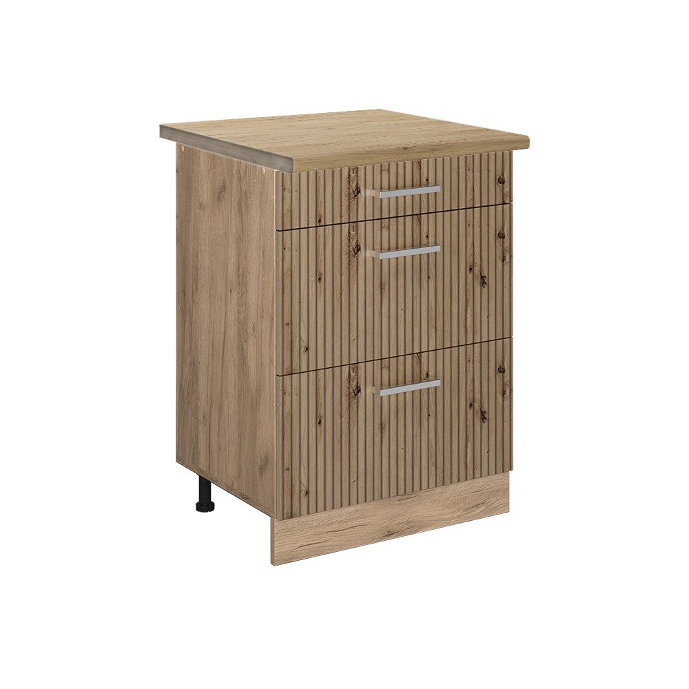 Vicco Unterschrank R-Line, Artisan-Eiche/Goldkraft Eiche, 60 günstig online kaufen