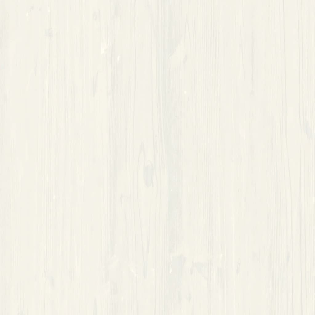 (1-St) Kleiderschrank Weiß 90x55x176 VIGO Kleiderschrank Massivholz Kiefer vidaXL cm