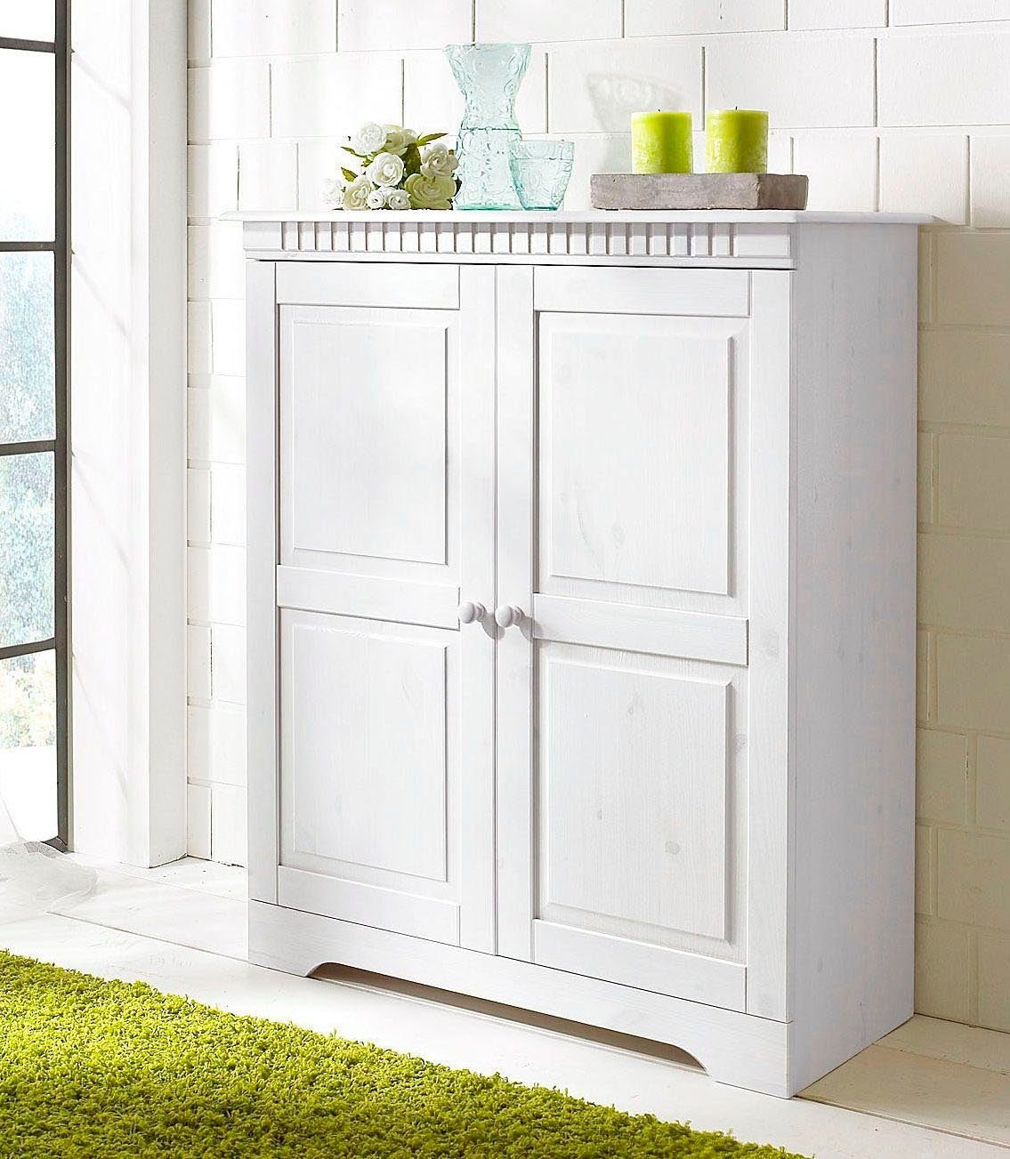 OTTO home Kommode Cubrix, aus schönem massivem Kiefernholz, Höhe 100 cm