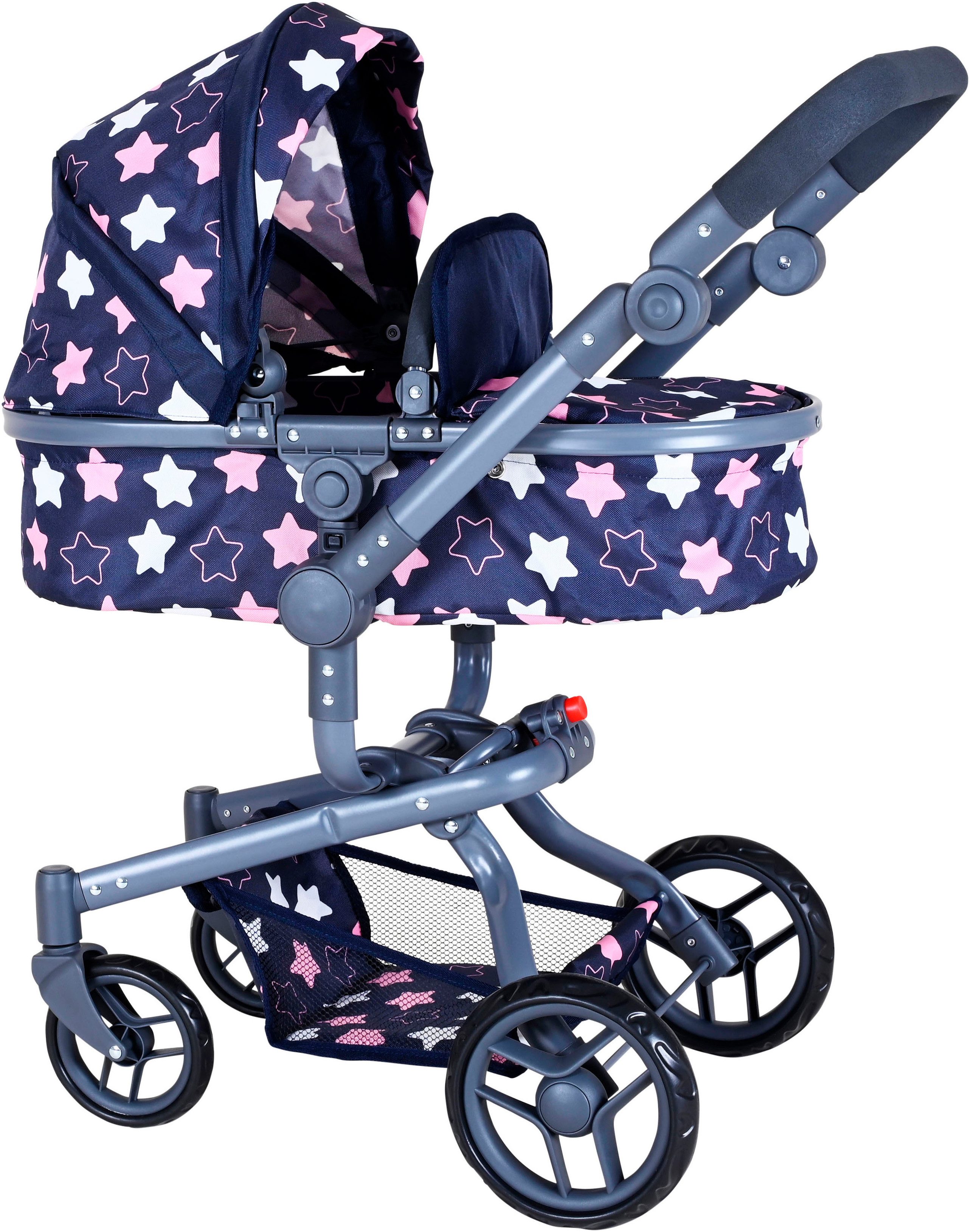 Knorrtoys® Kombi-Puppenwagen Boonk - star blue pink günstig online kaufen