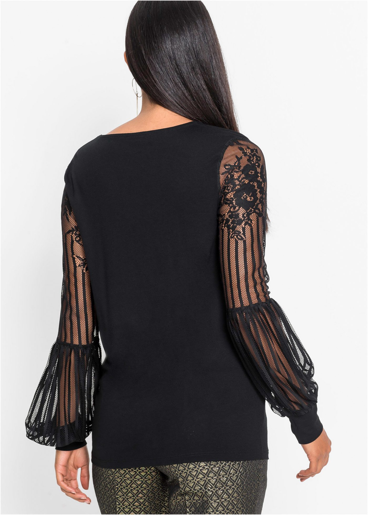 bonprix Langarmshirt Langarmshirt aus Viskose-Mix günstig online kaufen