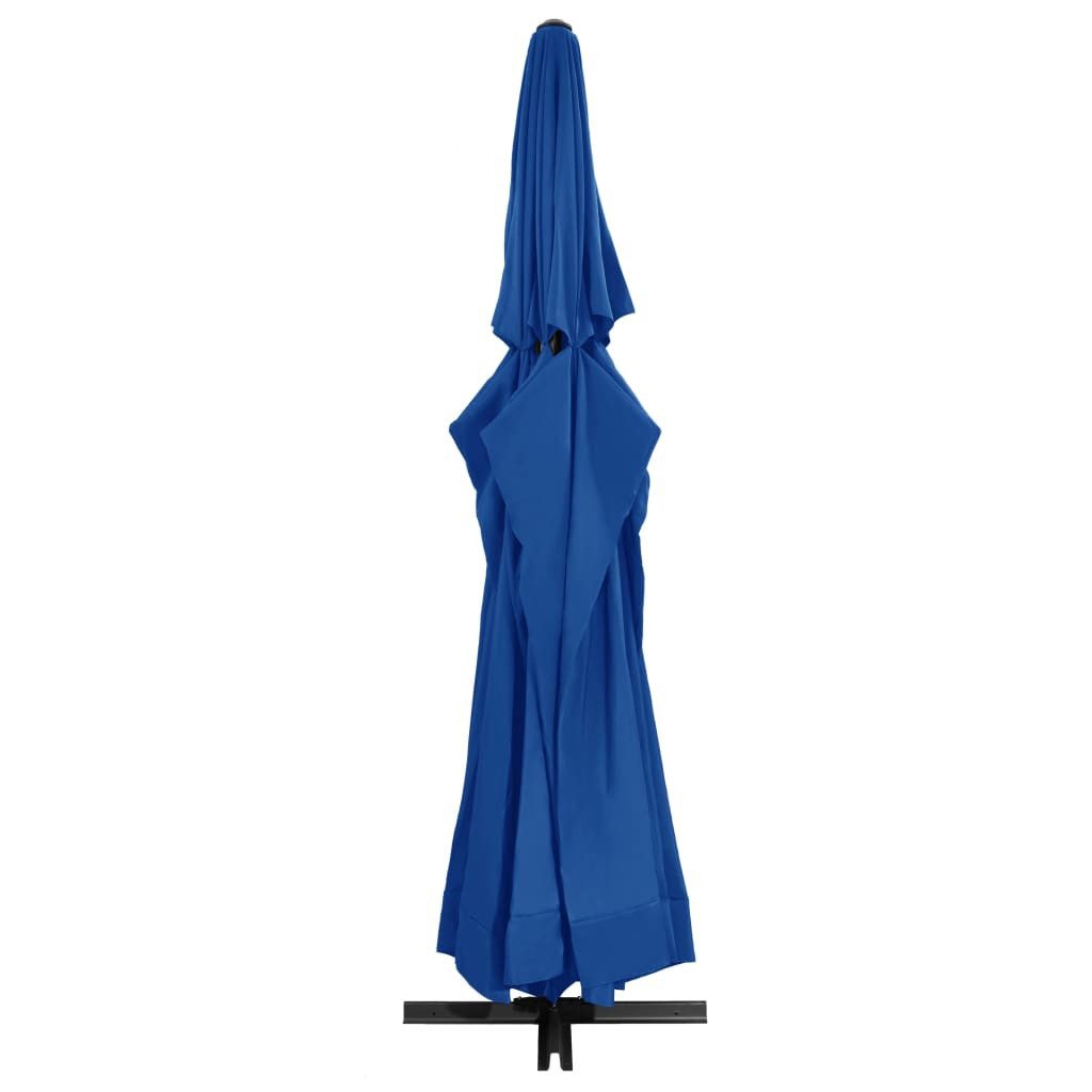 vidaXL Sonnenschirm Sonnenschirm mit Aluminium-Mast 500 cm Azurblau