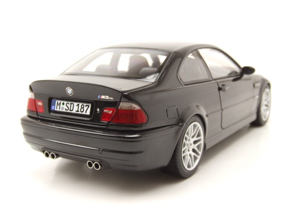 Norev Modellauto BMW M3 CSL E46 2003 schwarz, Maßstab 1:18