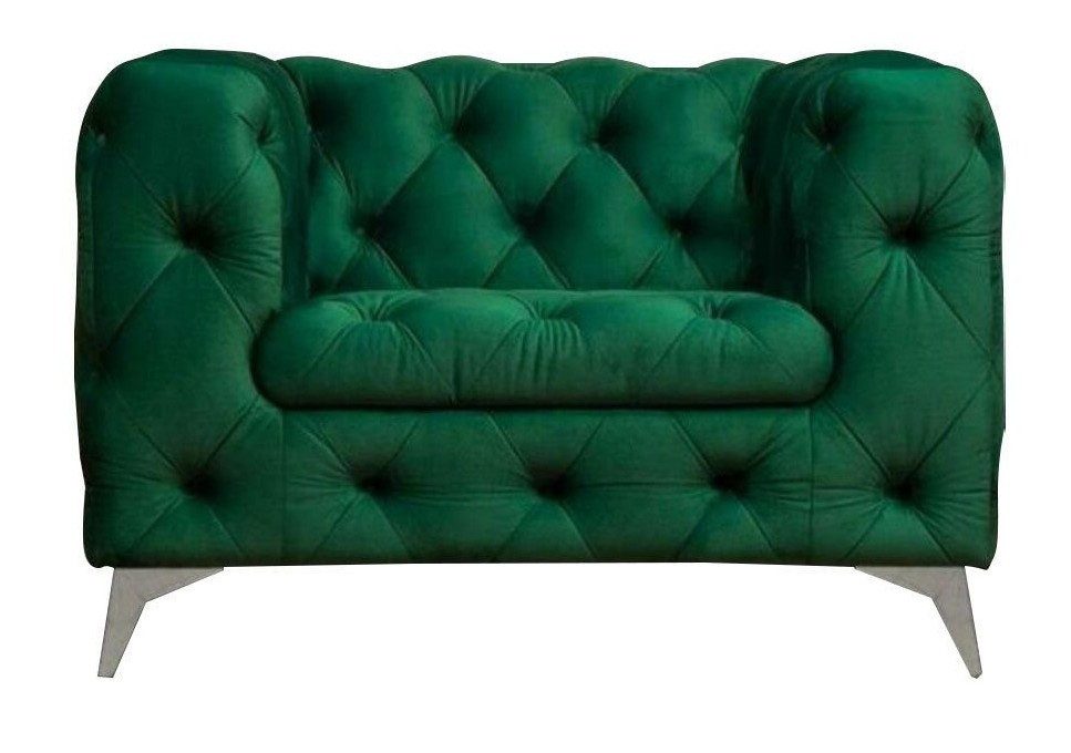 Xlmoebel Chesterfield-Sessel Samt Sessel im Chesterfield-Stil für stilvolle Lounges (Sessel), Hergestellt in Europa