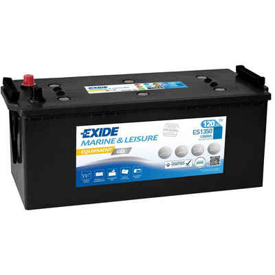 Exide Exide ES1350 Gel Batterie 120Ah 12V Marine G120 Boot Wohnmobil Solar Batterie, (12 V V)