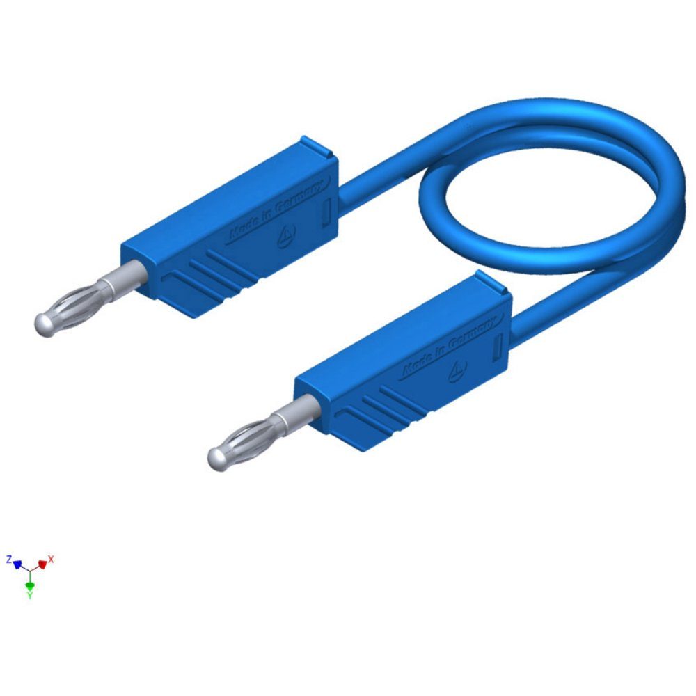 Kabelzubehör SKS Hirschmann CO MLN SIL 100/1 Messleitung [Lamellenstecker 4 mm - La