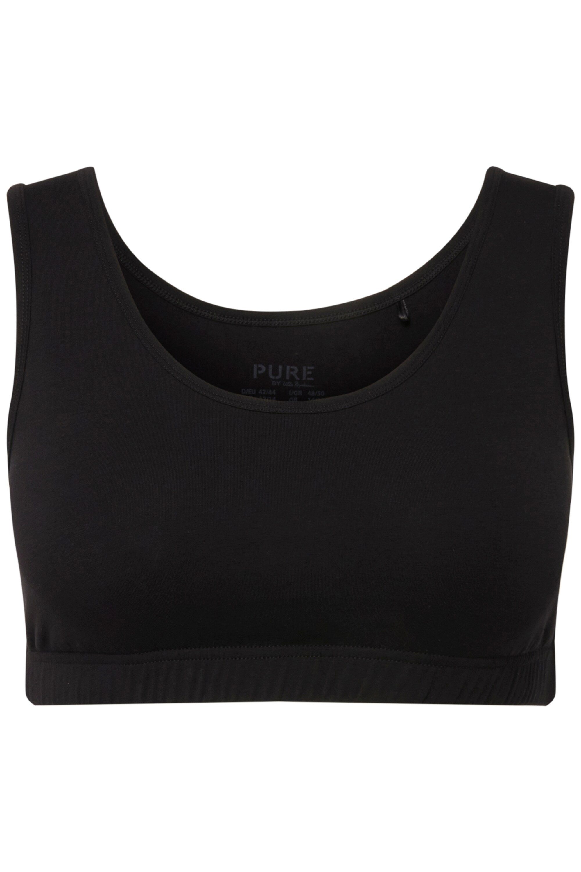 Ulla Popken Bügel-BH Bustier breite Träger Biobaumwolle