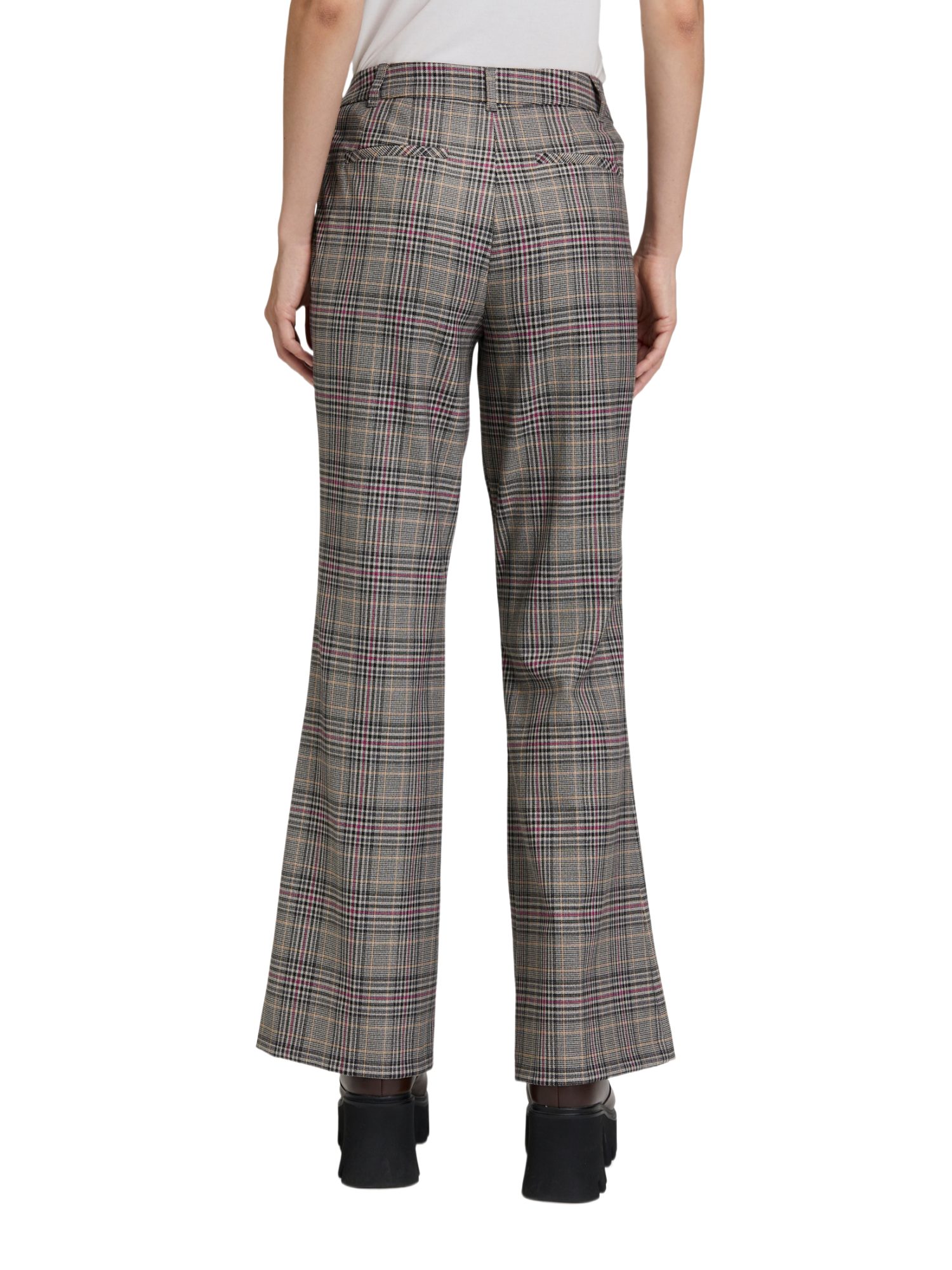Cartoon Stoffhose bunt,Casual,Polyester,Kariert,Flared Fit,Mittel