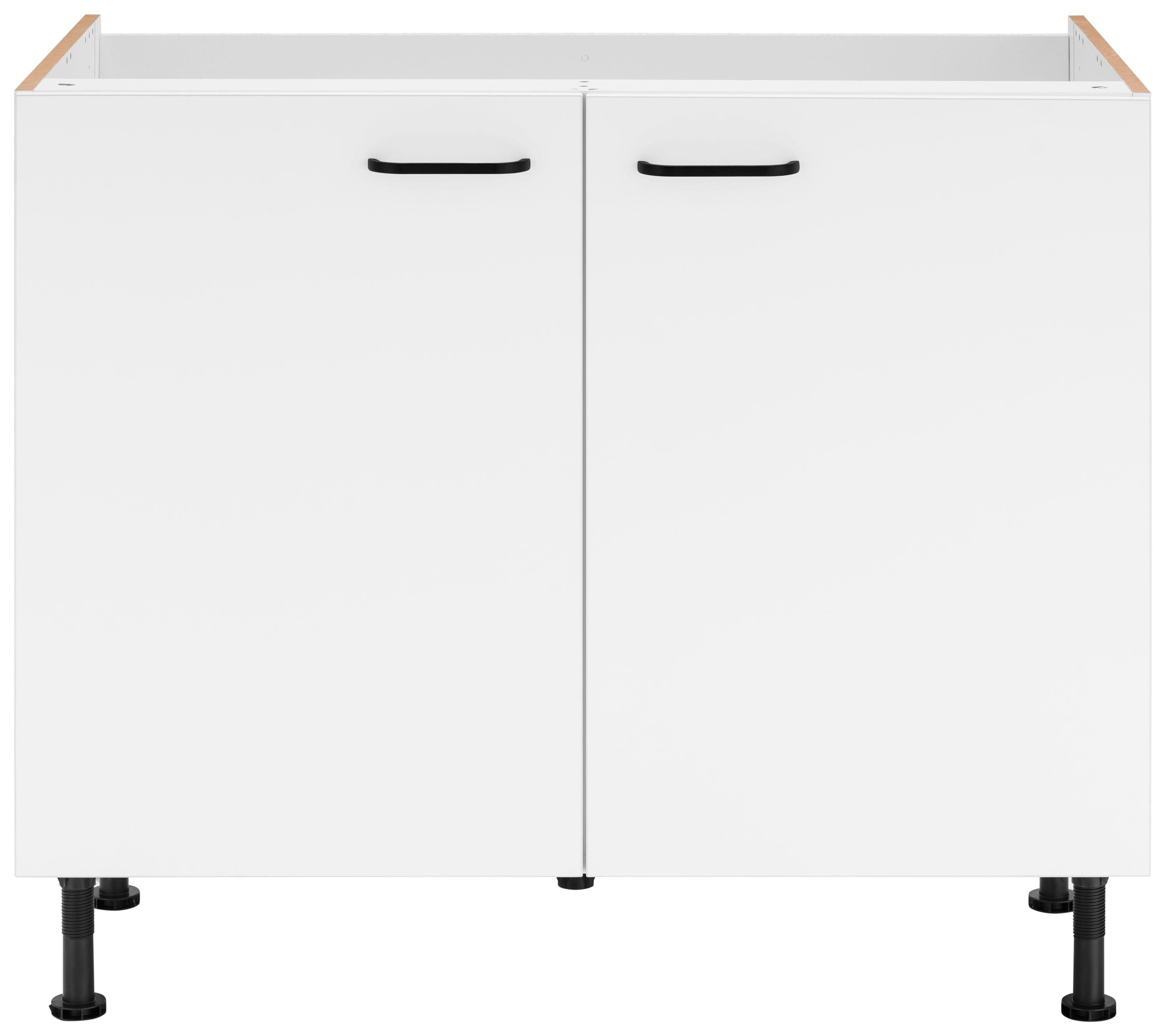 OPTIFIT Spülenschrank Elga mit Soft-Close-Funktion, höhenverstellbaren Füßen, Breite 100 cm