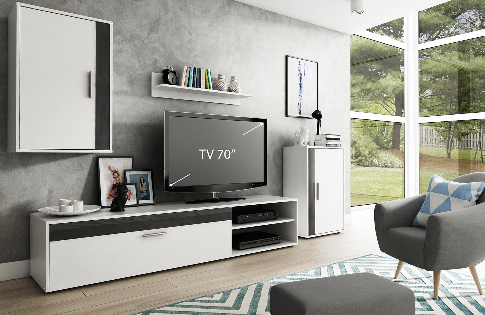 Forestdream Wohnzimmer-Set 270 x 190 x 42 cm (B/H/T)