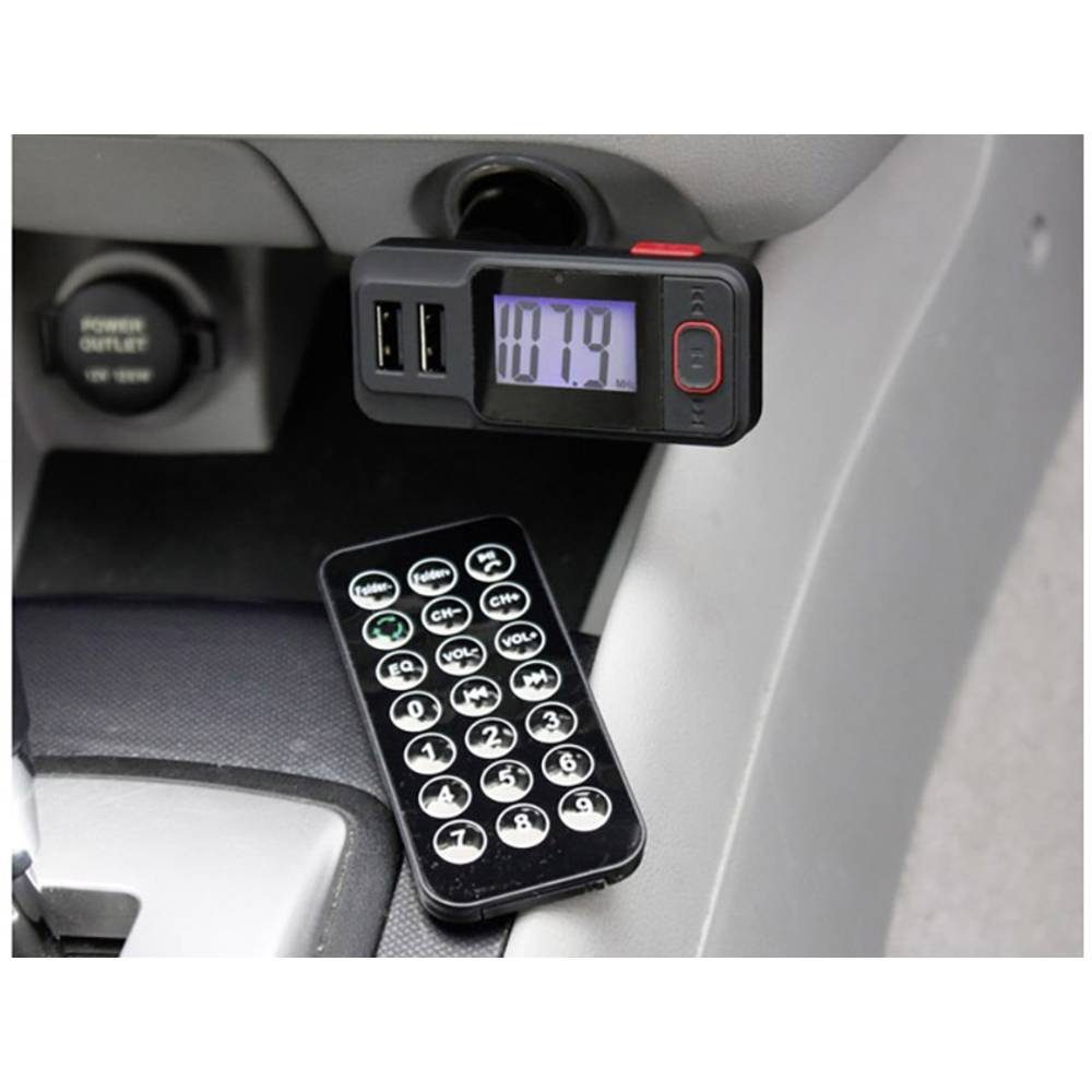 inkl. AIV Bluetooth KFZ-Transmitter, Freisprechfunktion, mit FM Transmitter Fernbedienung mit