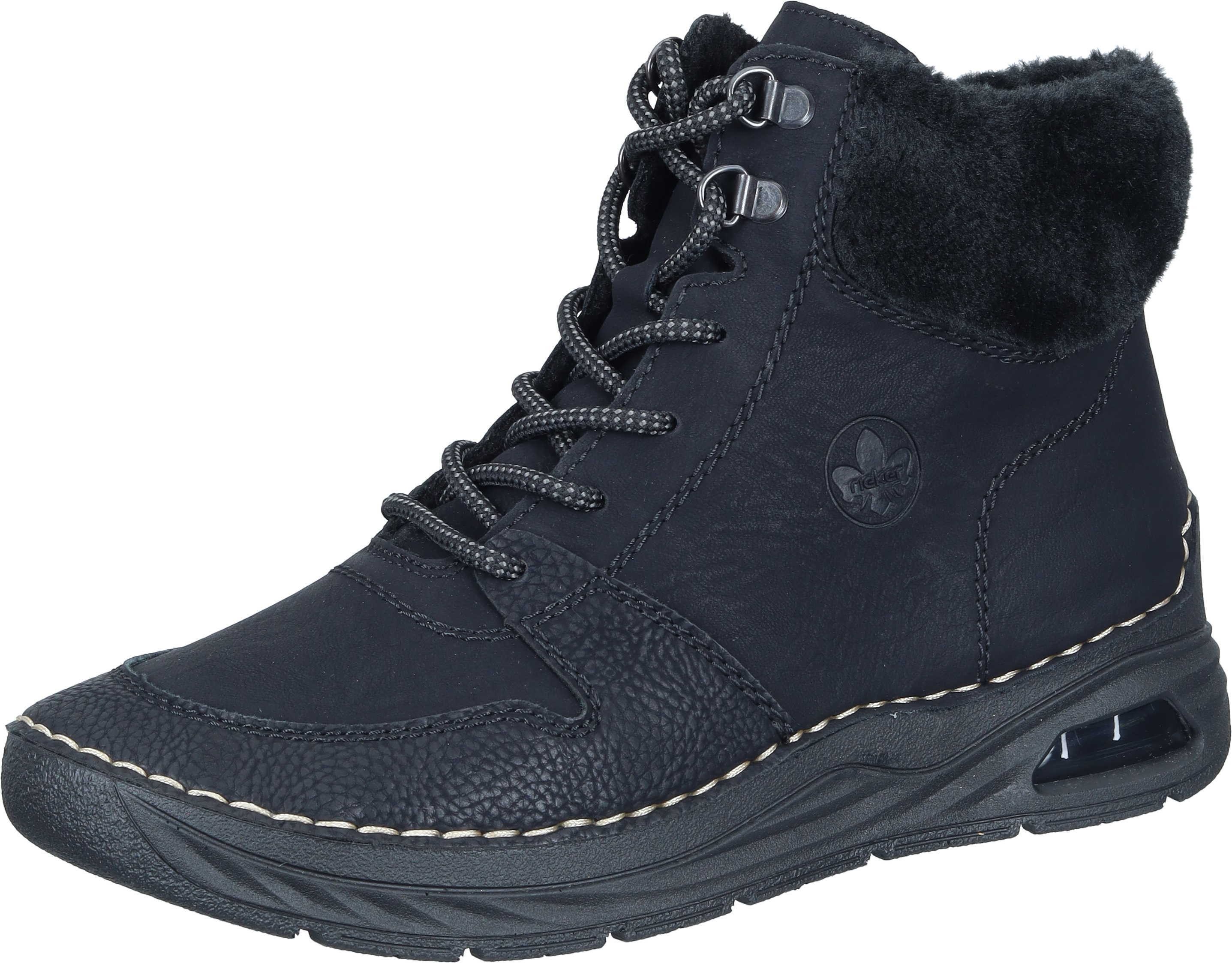 Rieker Stiefeletten Schnürstiefelette aus strapazierfähigem Synthetik