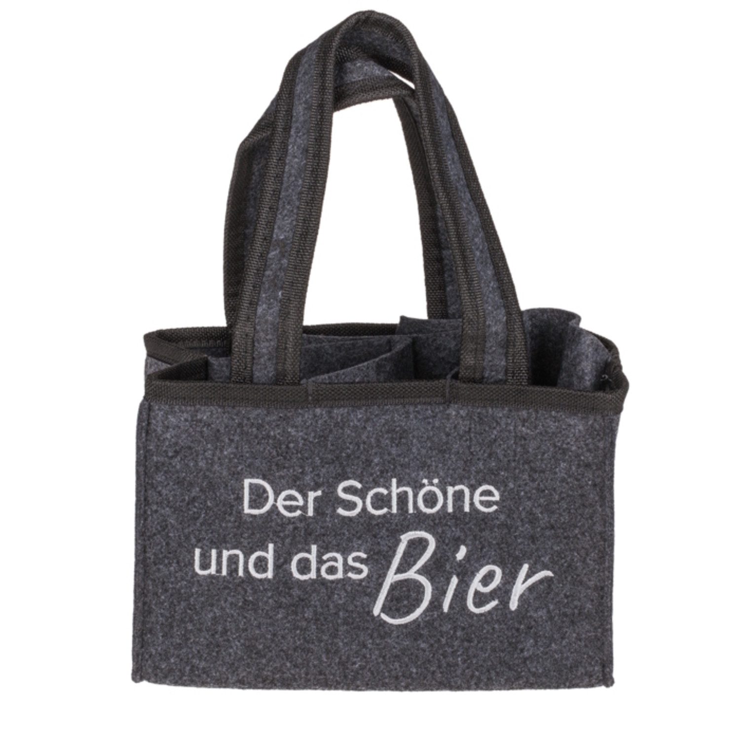 Tragetasche Der Schöne und das Bier Tragetasche für 6 Bierflaschen