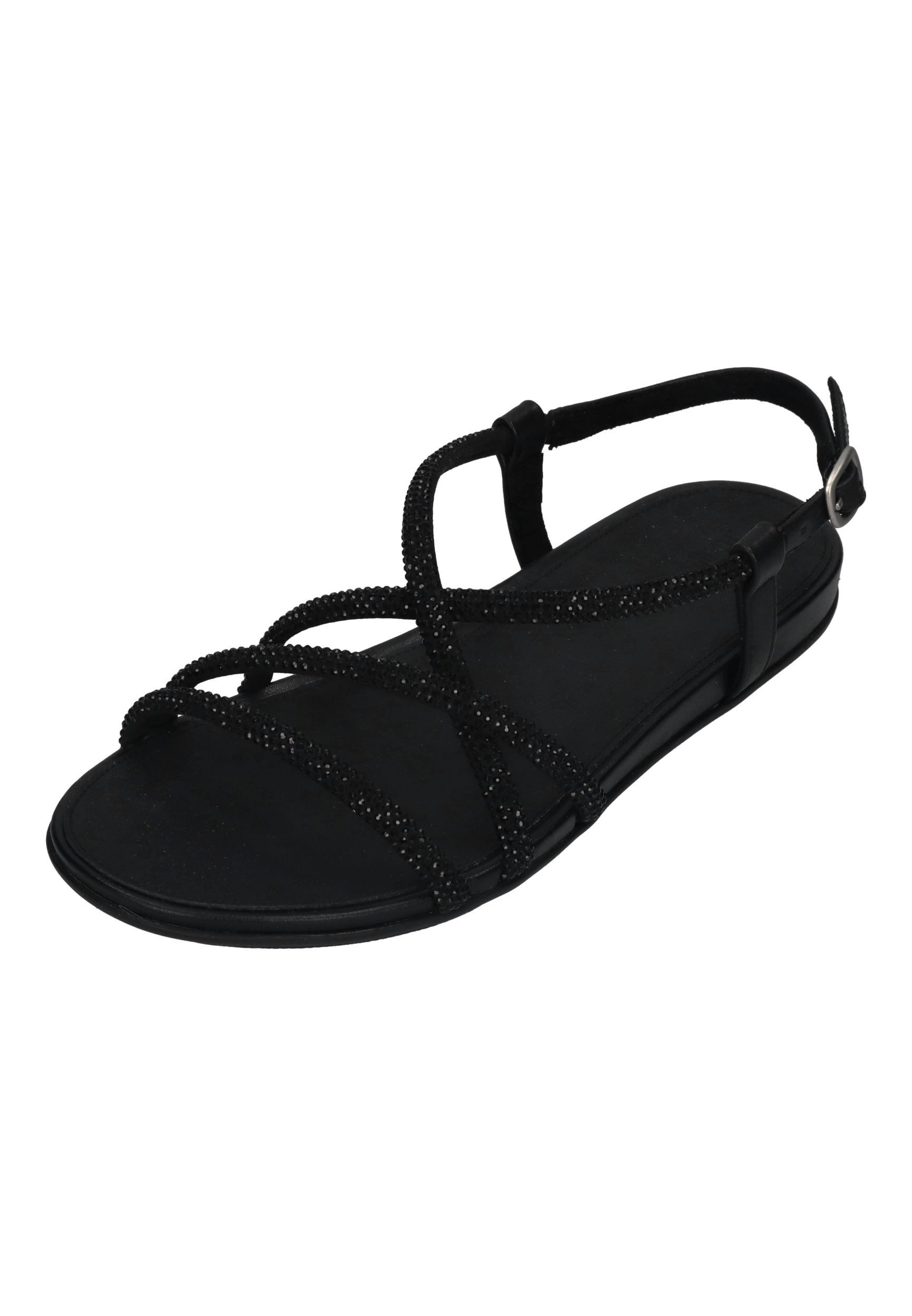 Fitflop GRACIE CRYSTAL STRAPPY BACK-STRAP SANDALS Sandalette All Black