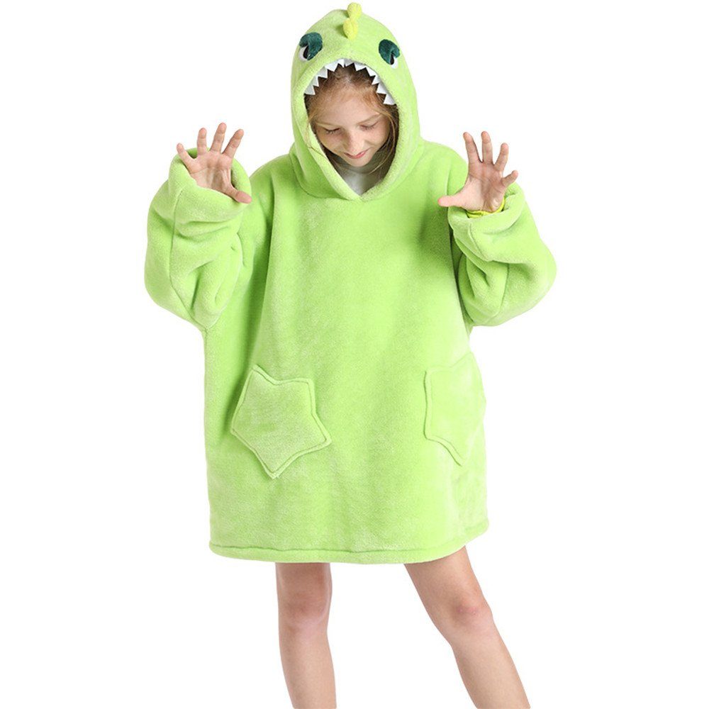Kapuzenpullover Kinder Blanket,Hoodie Kinder Unisex Übergroße Kapuzenpullover