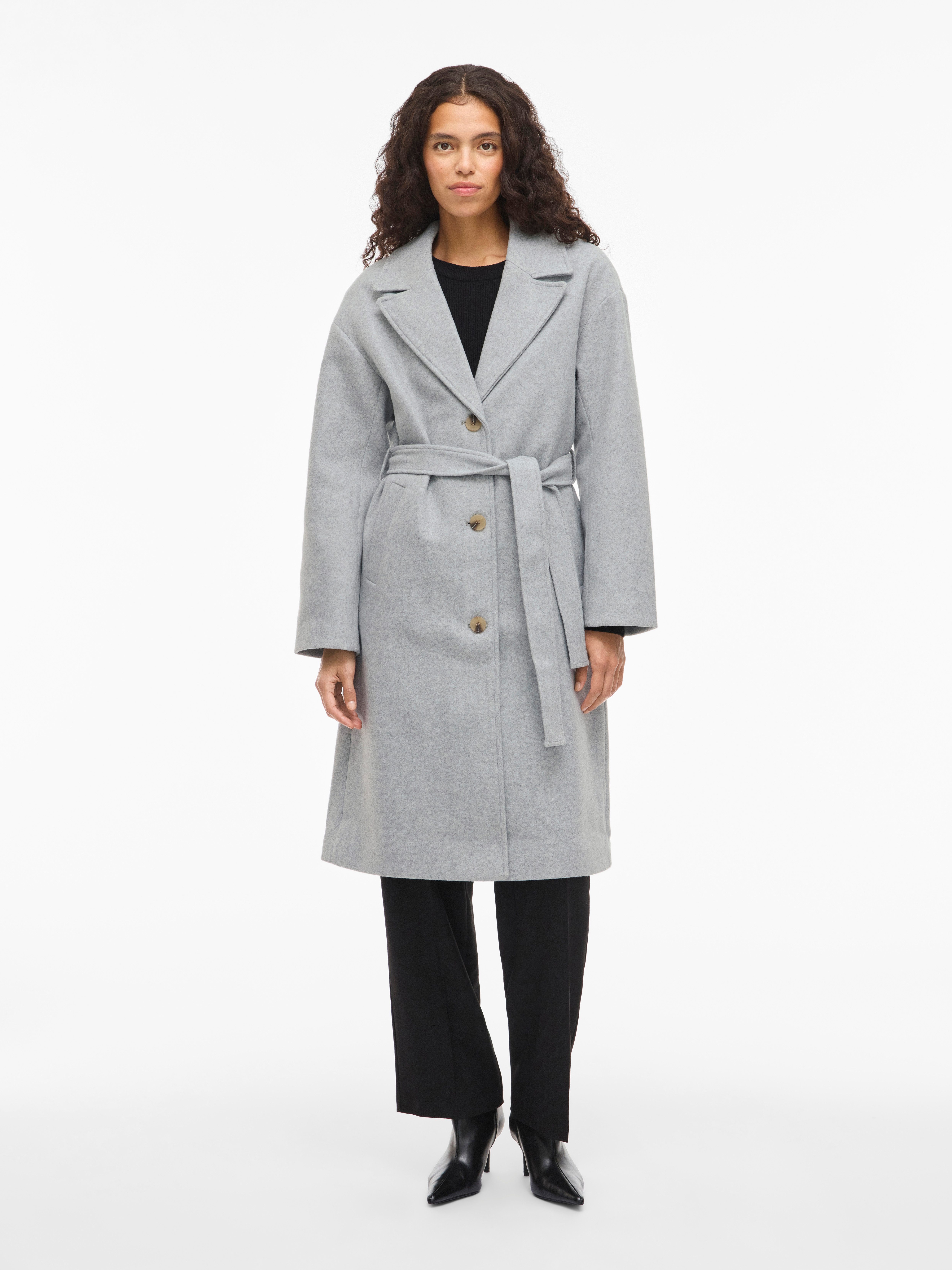 Vila Langmantel VICLAUDIA L/S LONG COAT günstig online kaufen