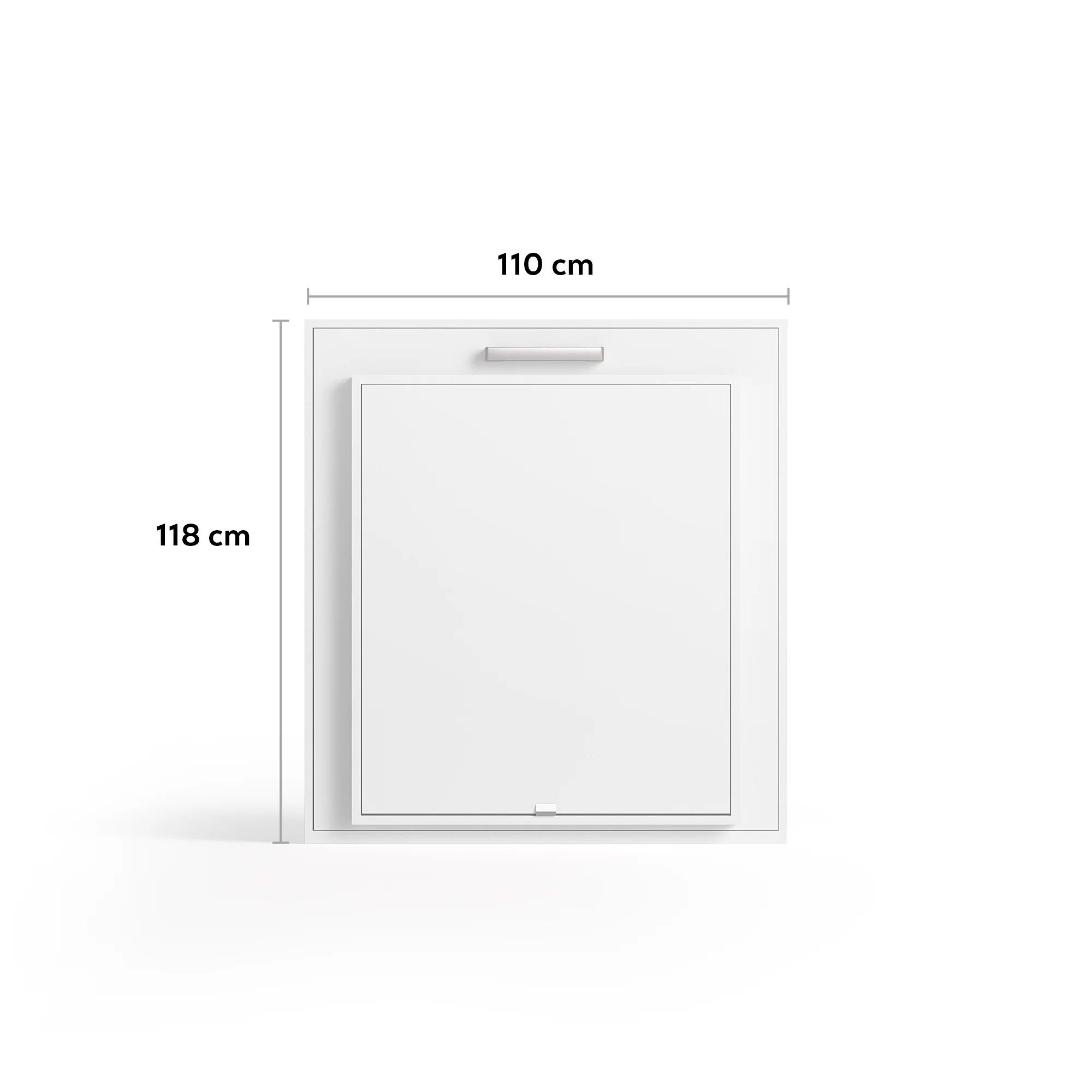 Multimo Schrankbett Multimo Capsule Klappbett 100x200 cm mit Klapptisch