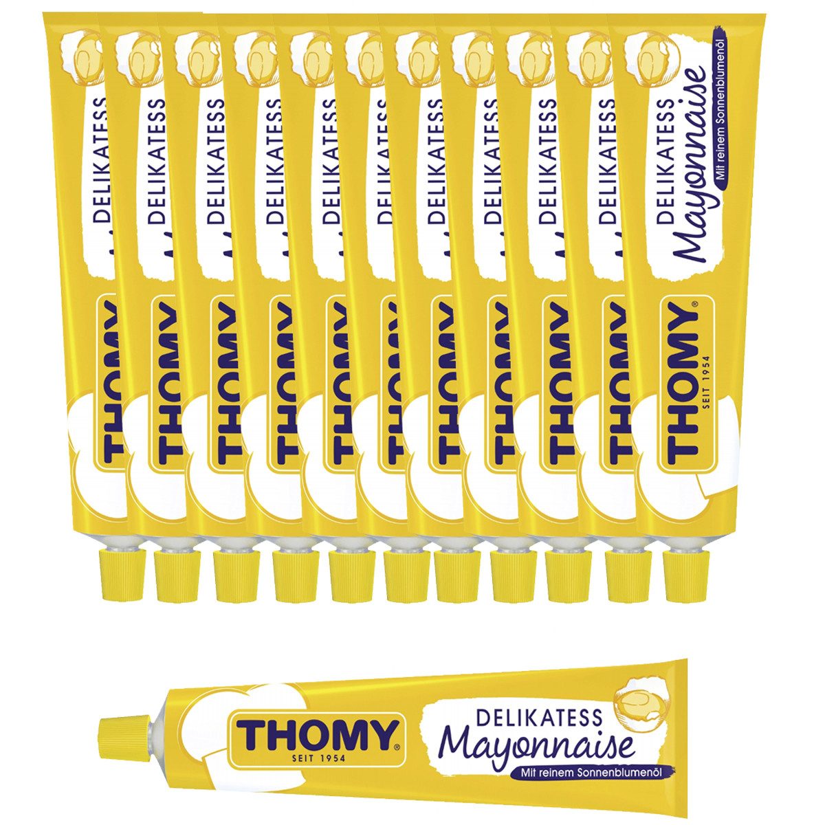 THOMY Saucen, Thomy Delikatess Mayonnaise cremig würzig im Geschmack 200ml 12er Pack
