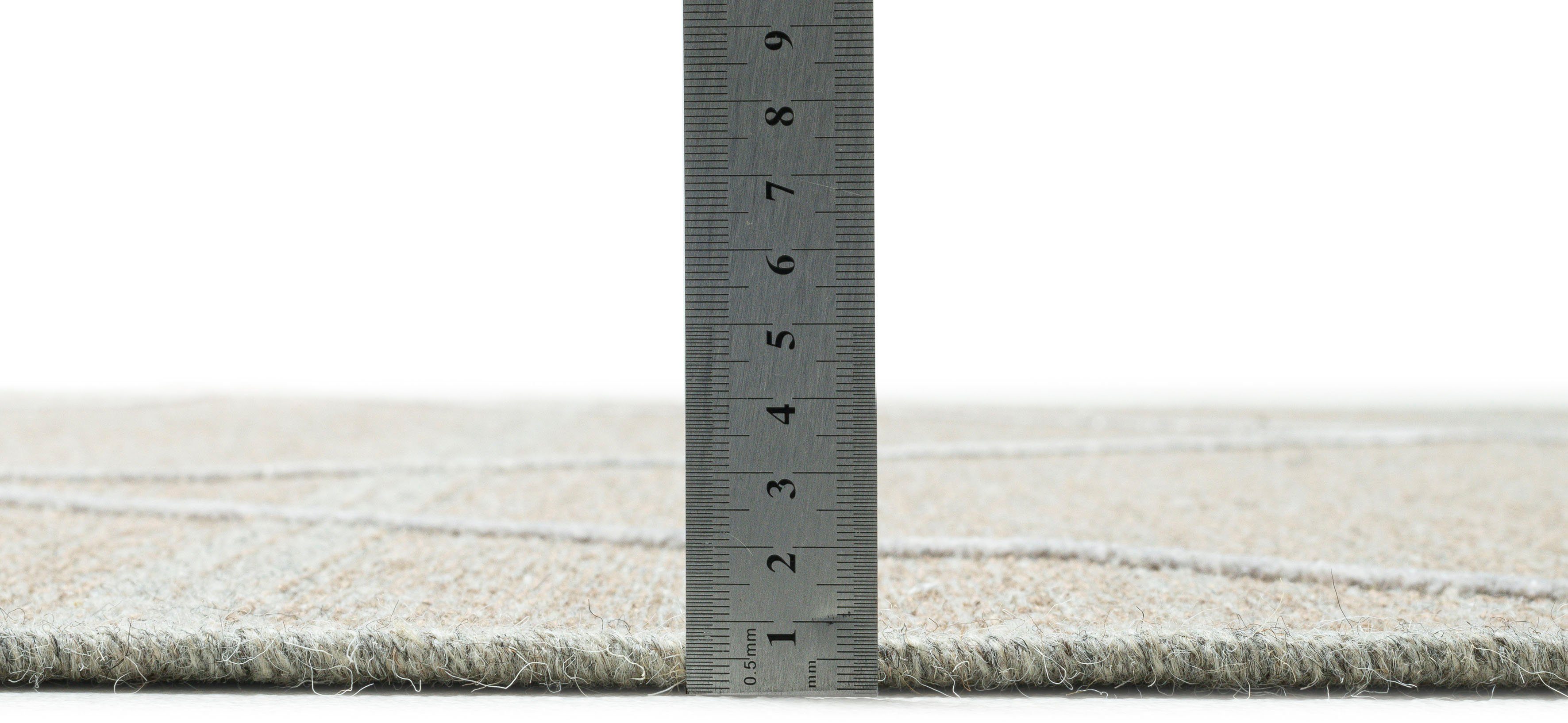 Sansibar Teppich Braderup, rechteckig, Höhe: 2 mm, Flachgewebe, modernes Scandi Design, Motiv Rauten, mit Fransen