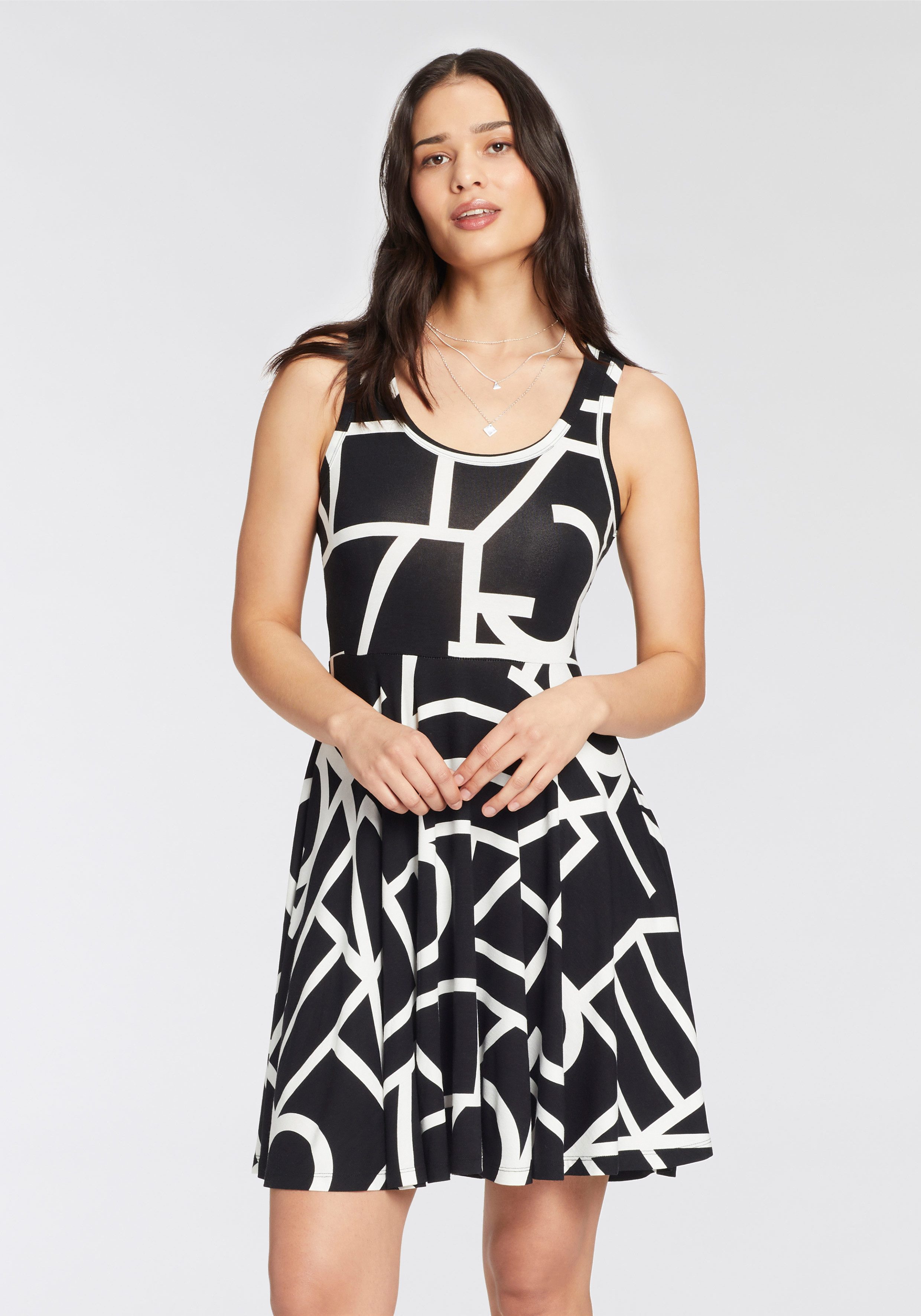 Laura Scott Sommerkleid figurbetonte Passform, femininer günstig online kaufen