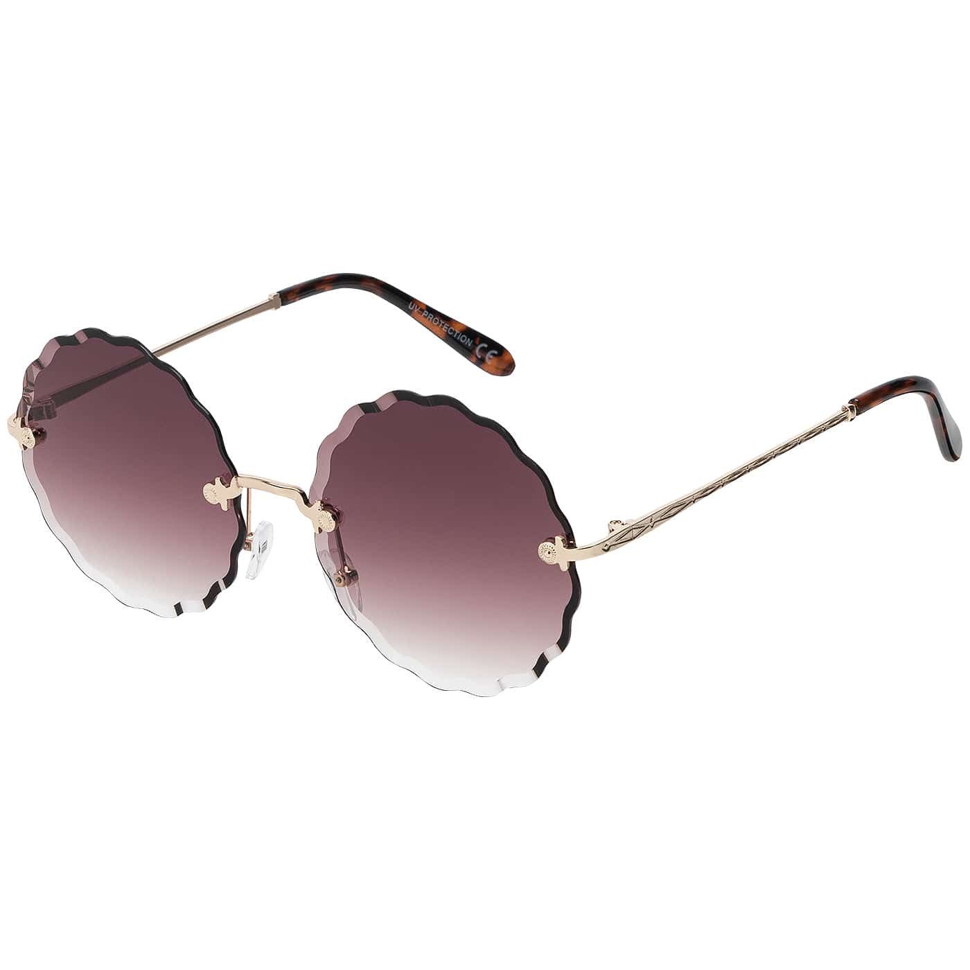 BEZLIT Eyewear Retrosonnenbrille Rund Form Designer Damen Sonnenbrille (1-St) mit bunten Linsen