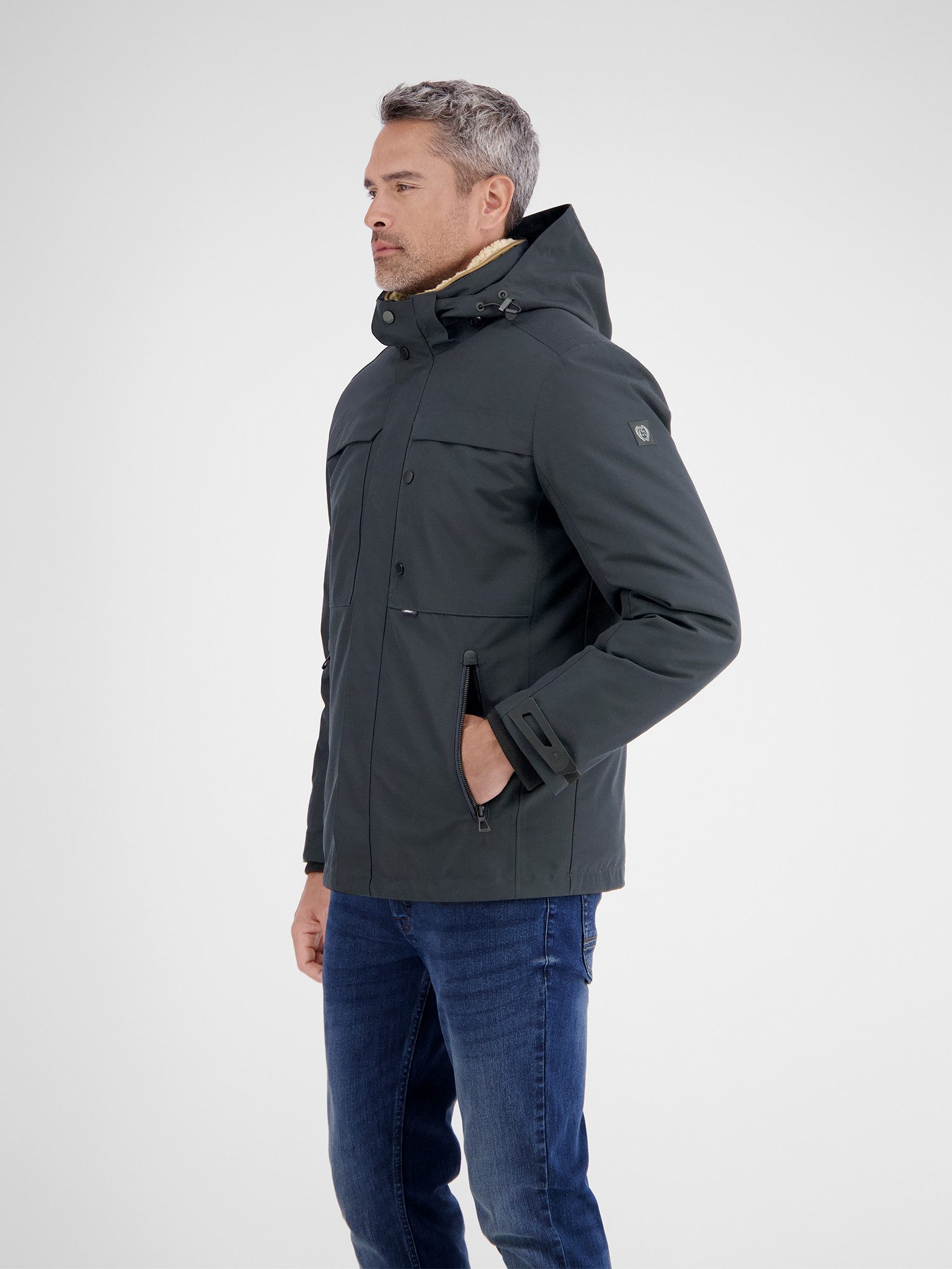LERROS Winterjacke Herren Winterjacke mit herausnehmbarer Innenjacke