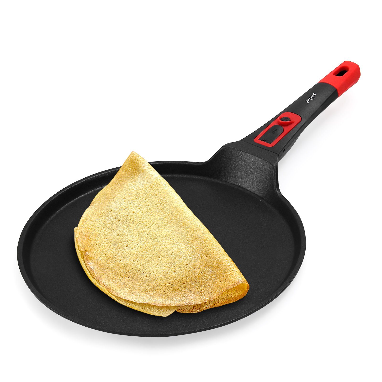 HOMELUX Crêpepfanne Pfannkuchenpfanne 28 CM Aluguss Beschichtet Pancake Pfanne, Aluminium, Crepes Pfanne Für alle Herdarten